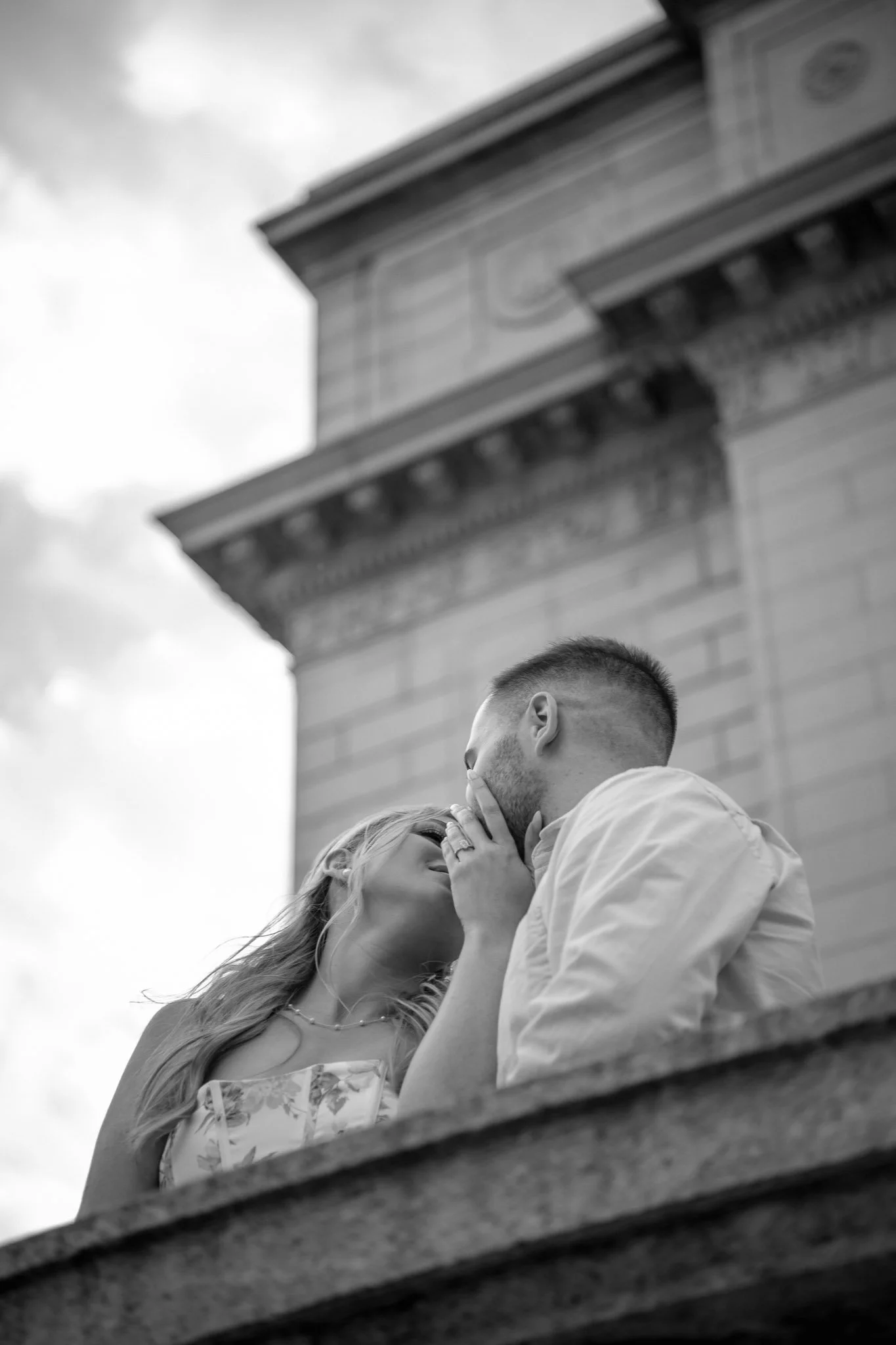 bride and groom engagement session at Saint Louis St. Louis St Louis Library Downtown STL-446.jpg