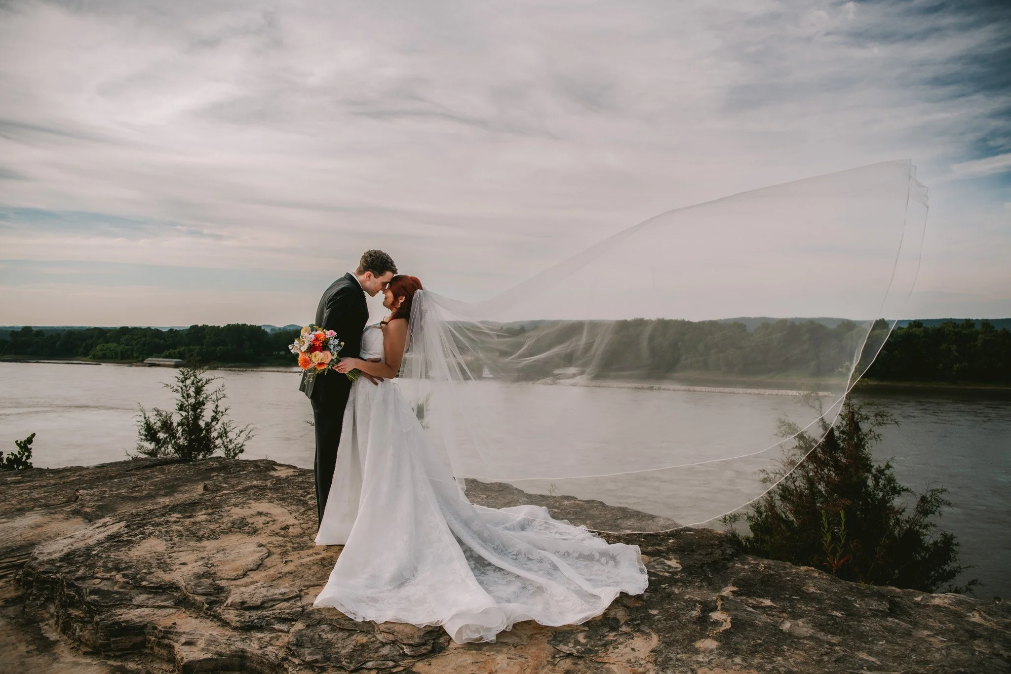 wedding photography at Hermann Hill Winery