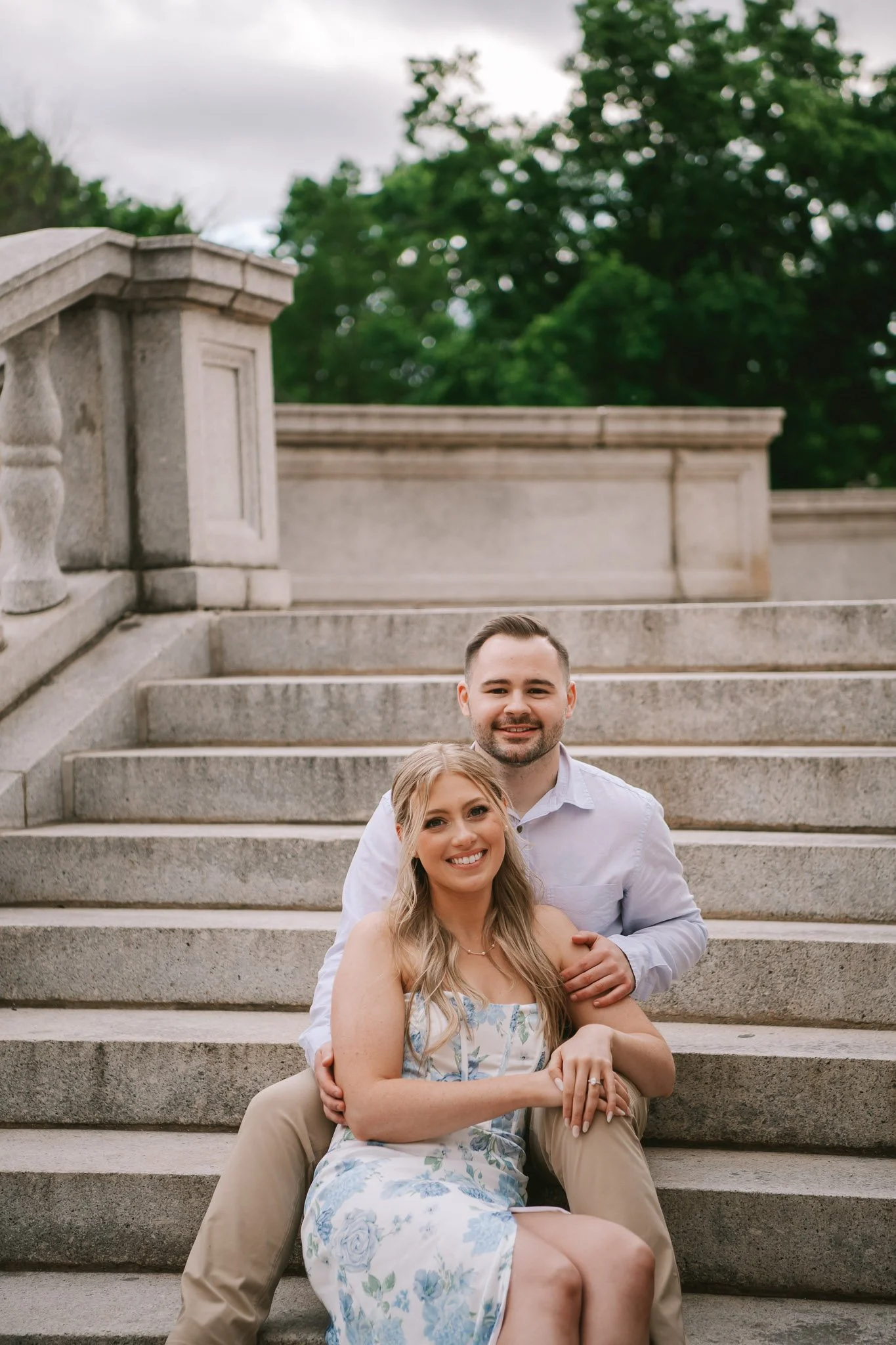 bride and groom engagement session at Saint Louis St. Louis St Louis Library Downtown STL-450.jpg