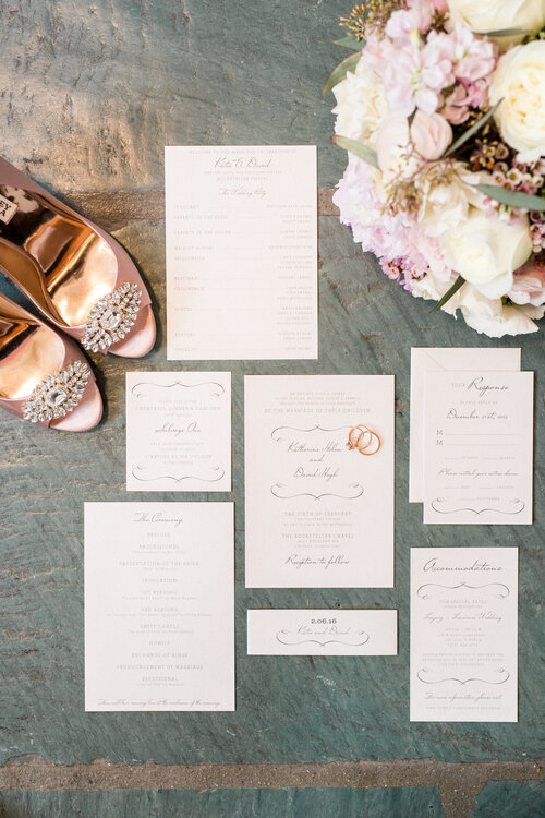 Blushing February Wedding