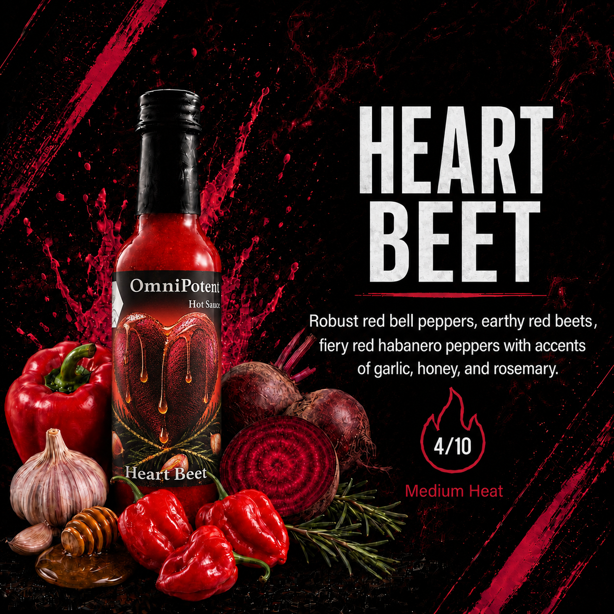 Heart Beet Hot Sauce - 5oz