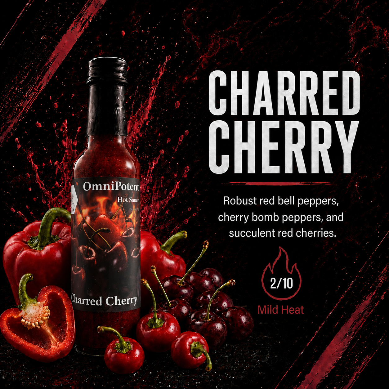 Charred Cherry Hot Sauce - 5oz