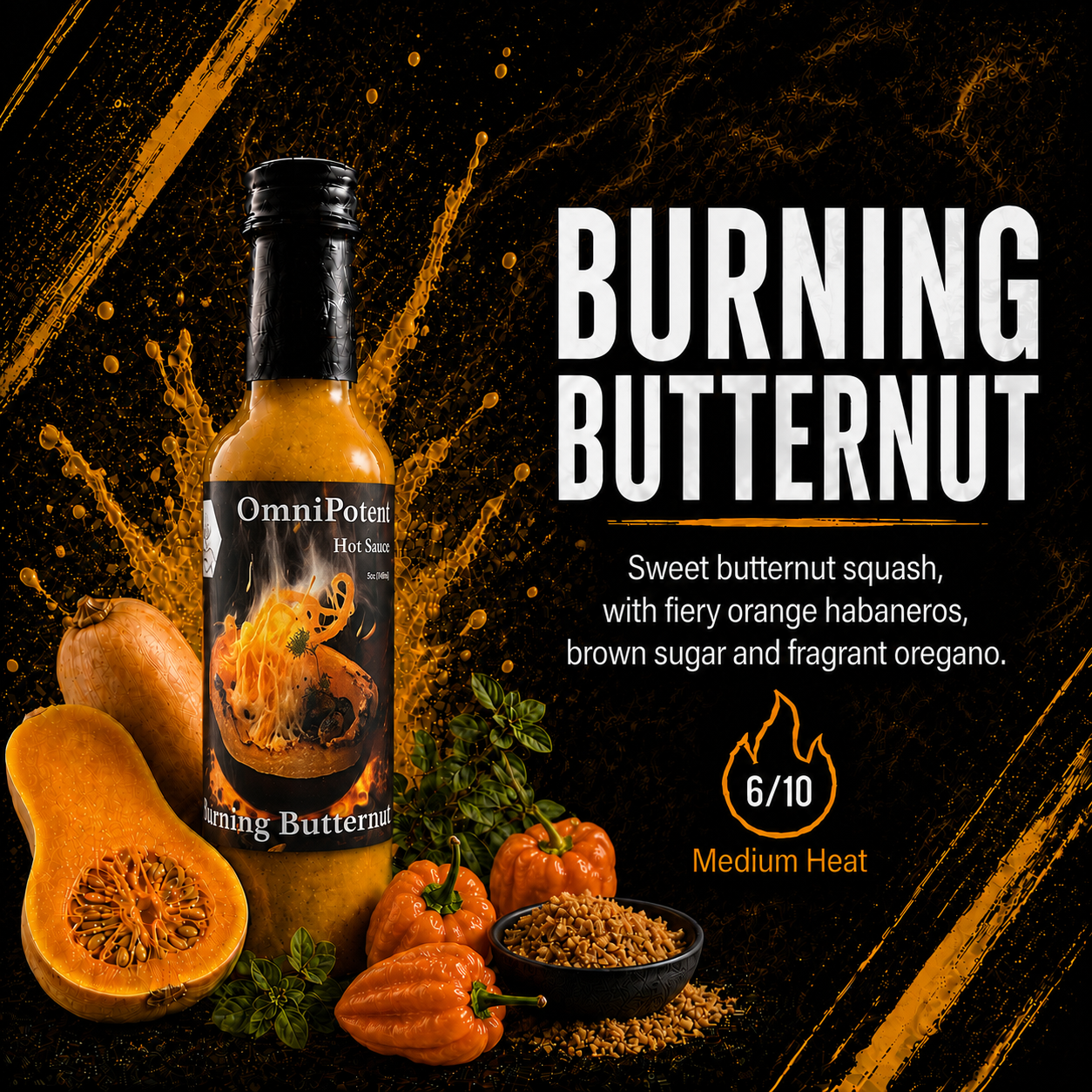 Burning Butternut Hot Sauce - 5oz