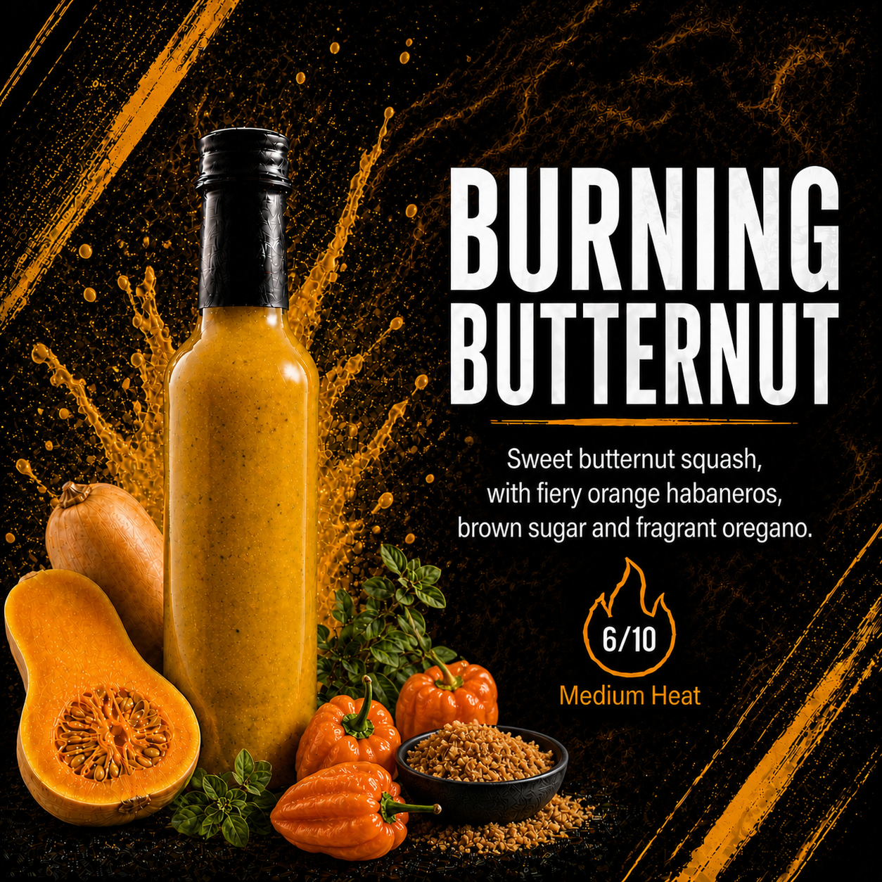 Burning Butternut Hot Sauce - 5oz