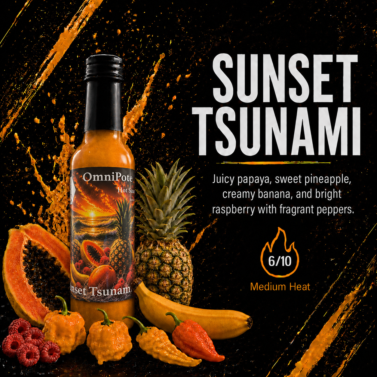 Sunset Tsunami Hot Sauce - 5oz