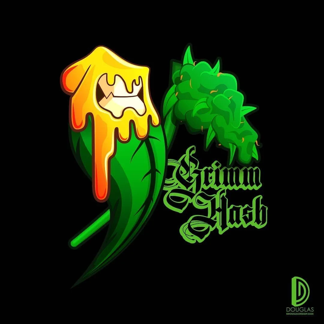 Thanks for the work @grimmhash 
It has been great working with you so far and I look forward to future projects! 
Give him a follow for fresh cannacontent for all you heady chronnoisseurs out there!
.
.
Looking for your own logo? DM me @douglas.graph