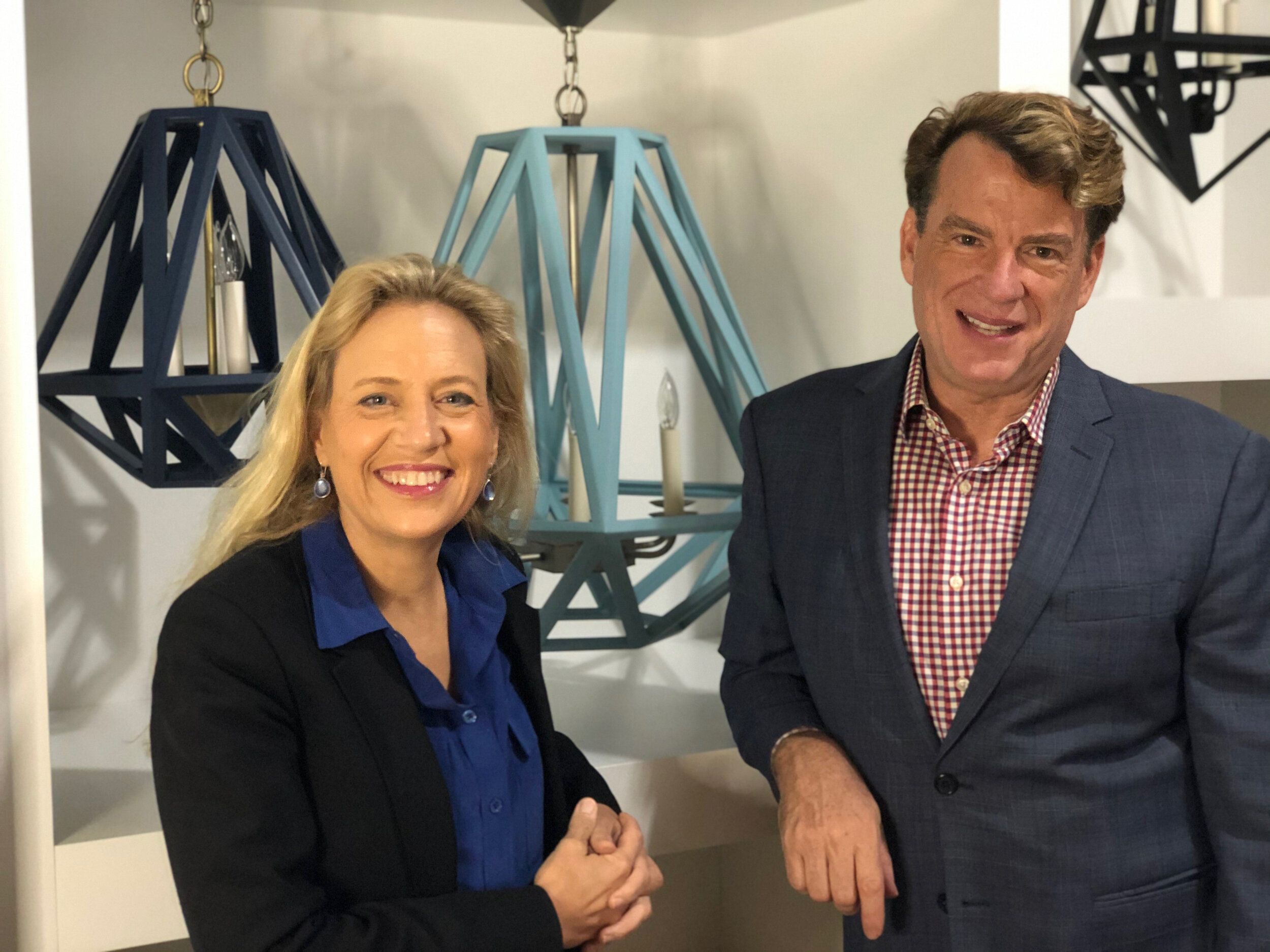 Lauren Wylonis, left, KingsHaven founder, CEO and lead designer, and Andrew Raemsch, national sales director and New York showroom manager.