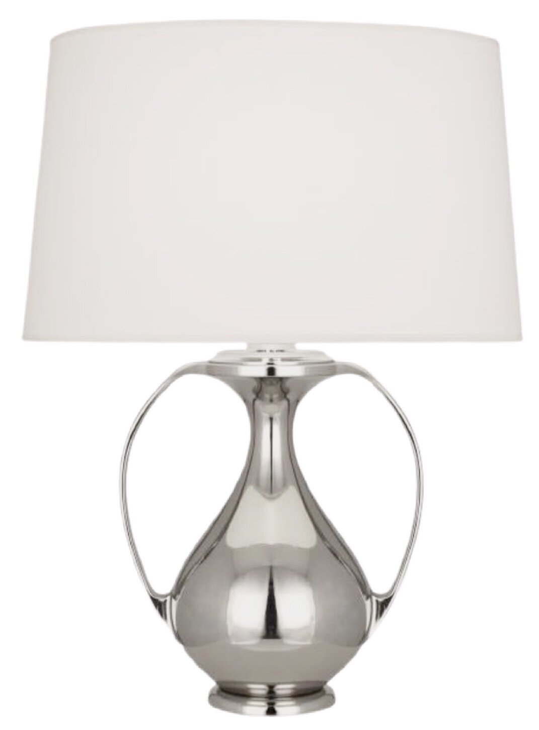 Belvedere table lamp, polished nickel, Robert Abbey.