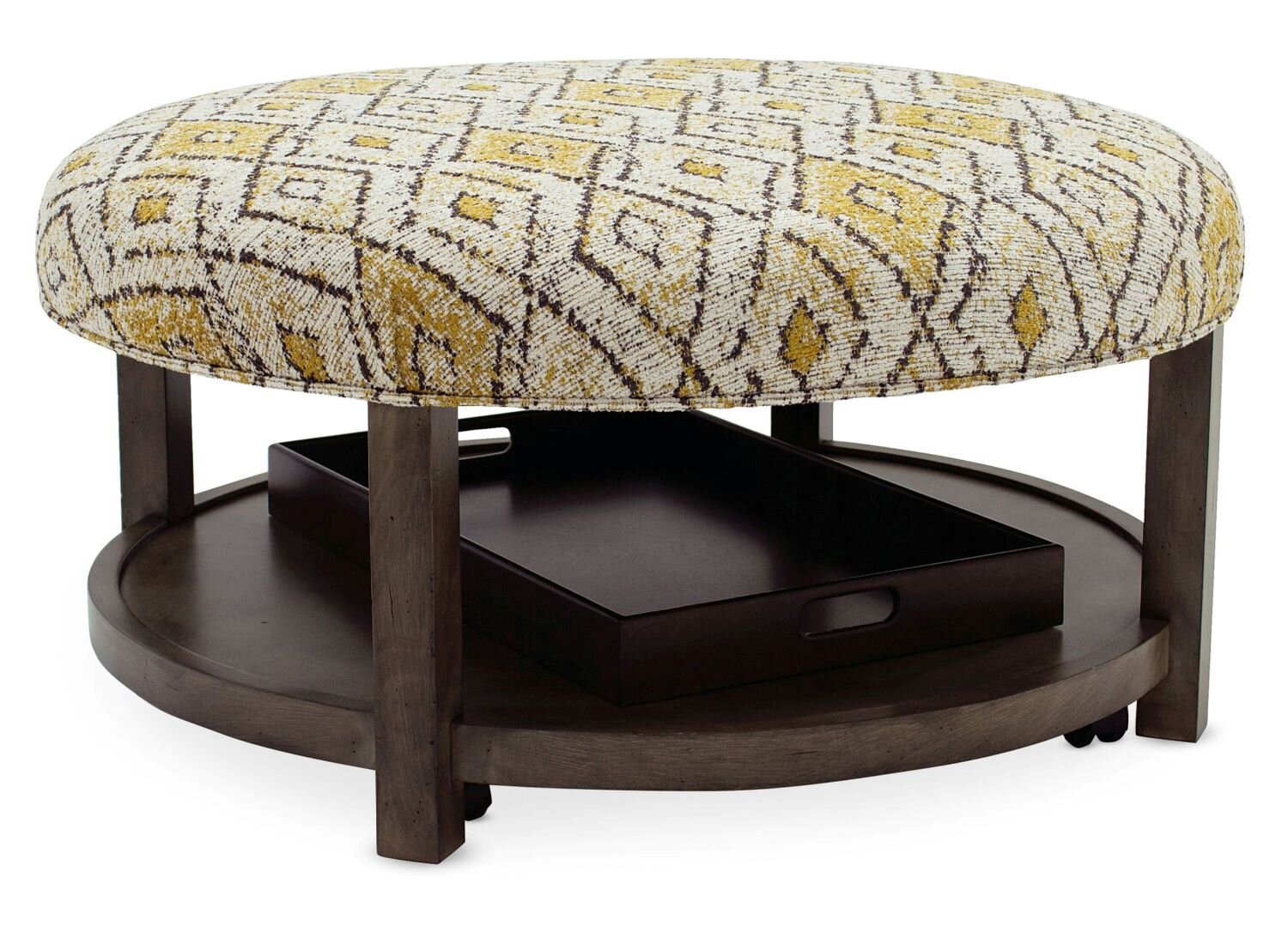 Sam Moore customizable upholstered cocktail ottomans
