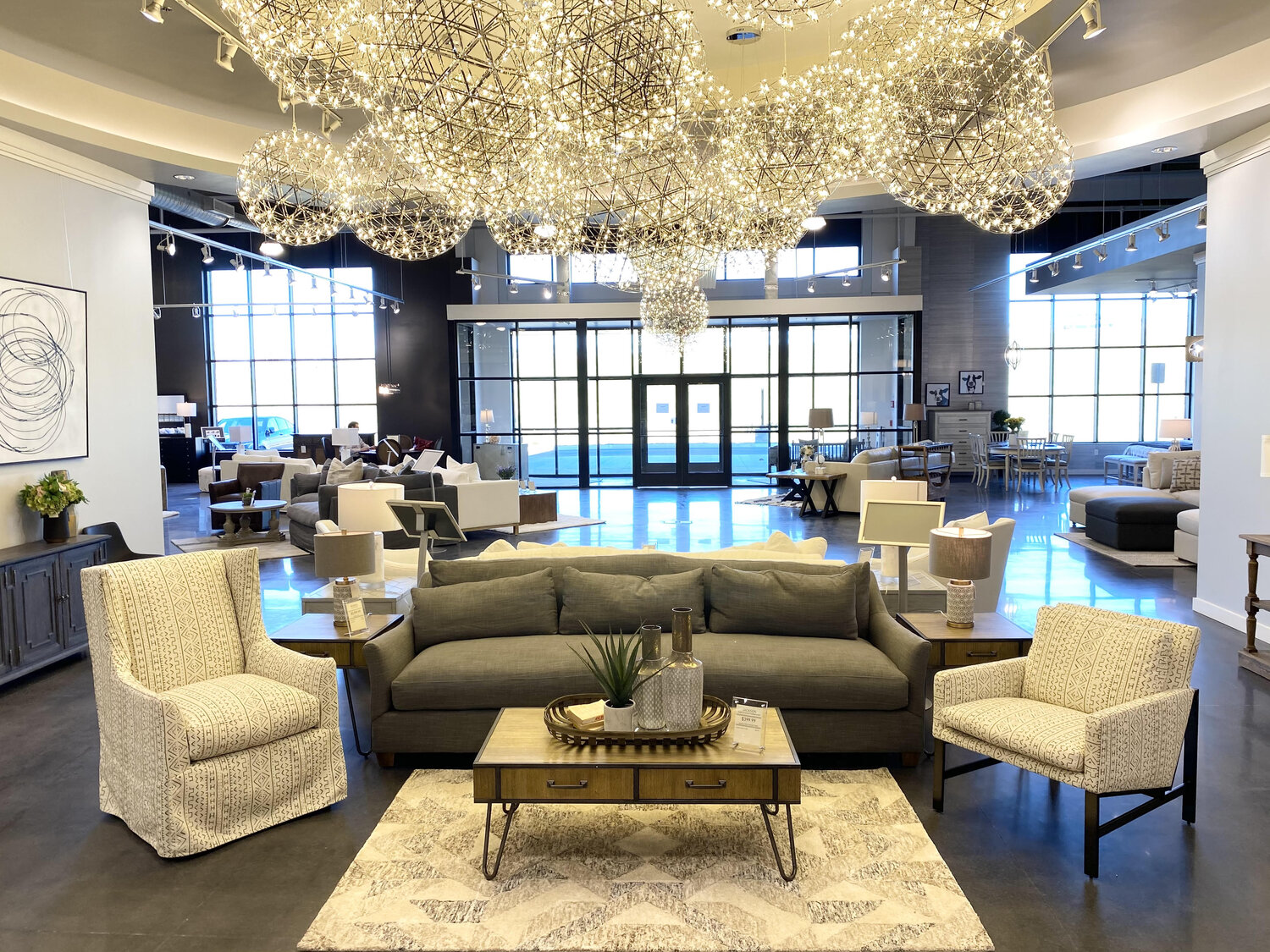 A Rowe upholstery setting gets prime floor space near the entrance of the new Furniture Connection in Clarksville, Tenn.