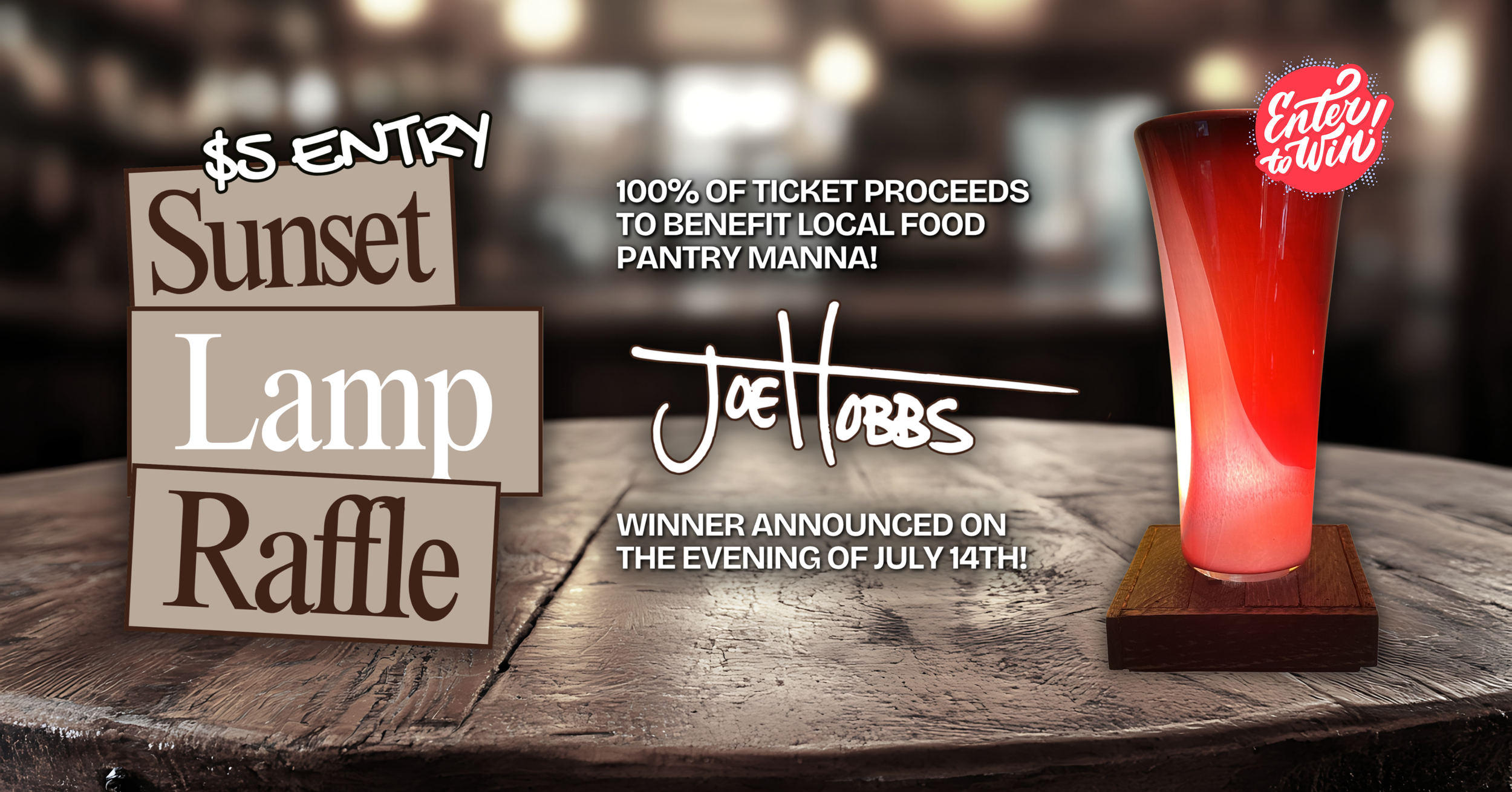 Sunset Lamp: Raffle