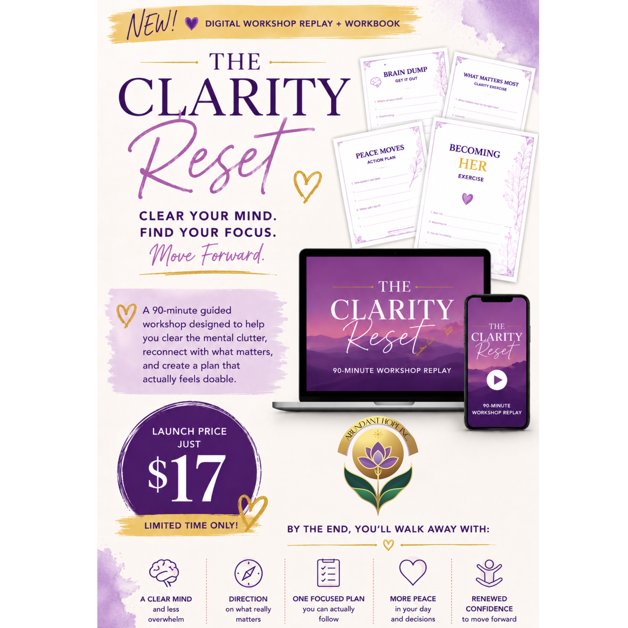 The Clarity Reset Digital Workshop + Workbook