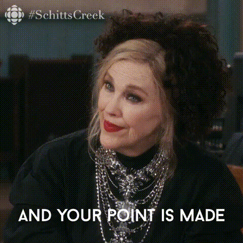 A Schitt’s-Creek-Moira-Rose-Gif-Inspired Guide: What Not To Write