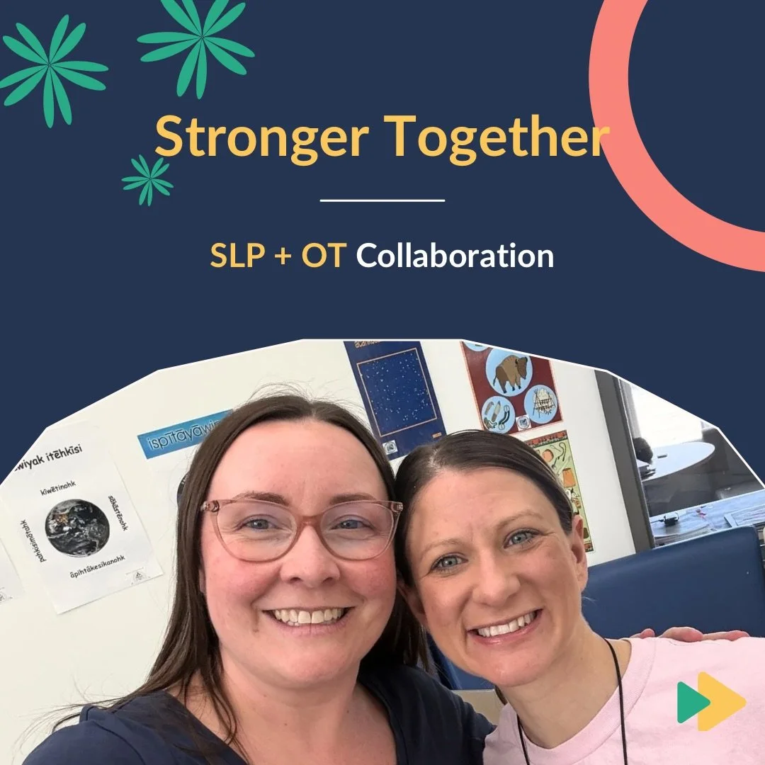 The collaboration between Speech Language Pathologists and Occupational Therapists creates something really powerful!

Because communication, regulation, and daily living skills are all connected.

When we work together, we&rsquo;re not just focusing