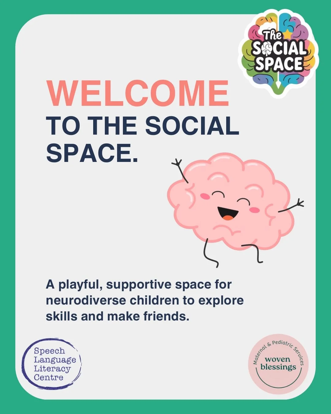 Looking for social skills support for your child?

The Social Space is a social communication group for neurodiverse children designed to help build friendship skills, emotional regulation, self-advocacy, perspective-taking, and confidence in a suppo
