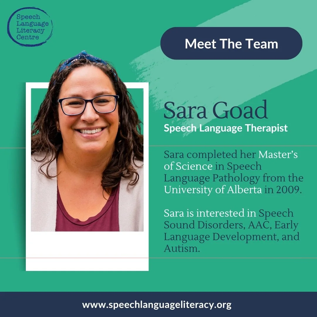 ✨ Meet the Team: Sara ✨

Sara is a Speech Language Pathologist who brings a thoughtful, creative, and family centered approach to her work. She completed her Master&rsquo;s of Science in Speech Language Pathology from the University of Alberta and is