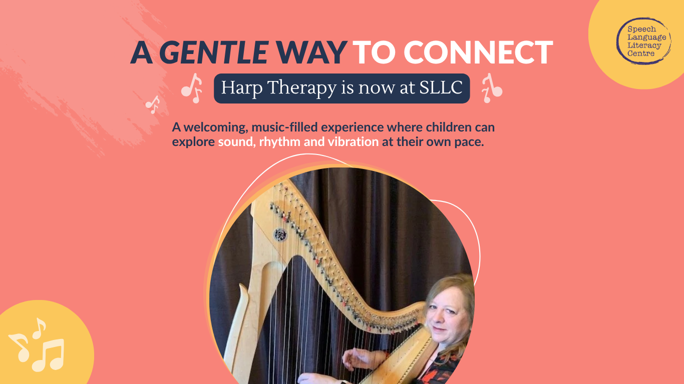 graphic promoting harp therapy