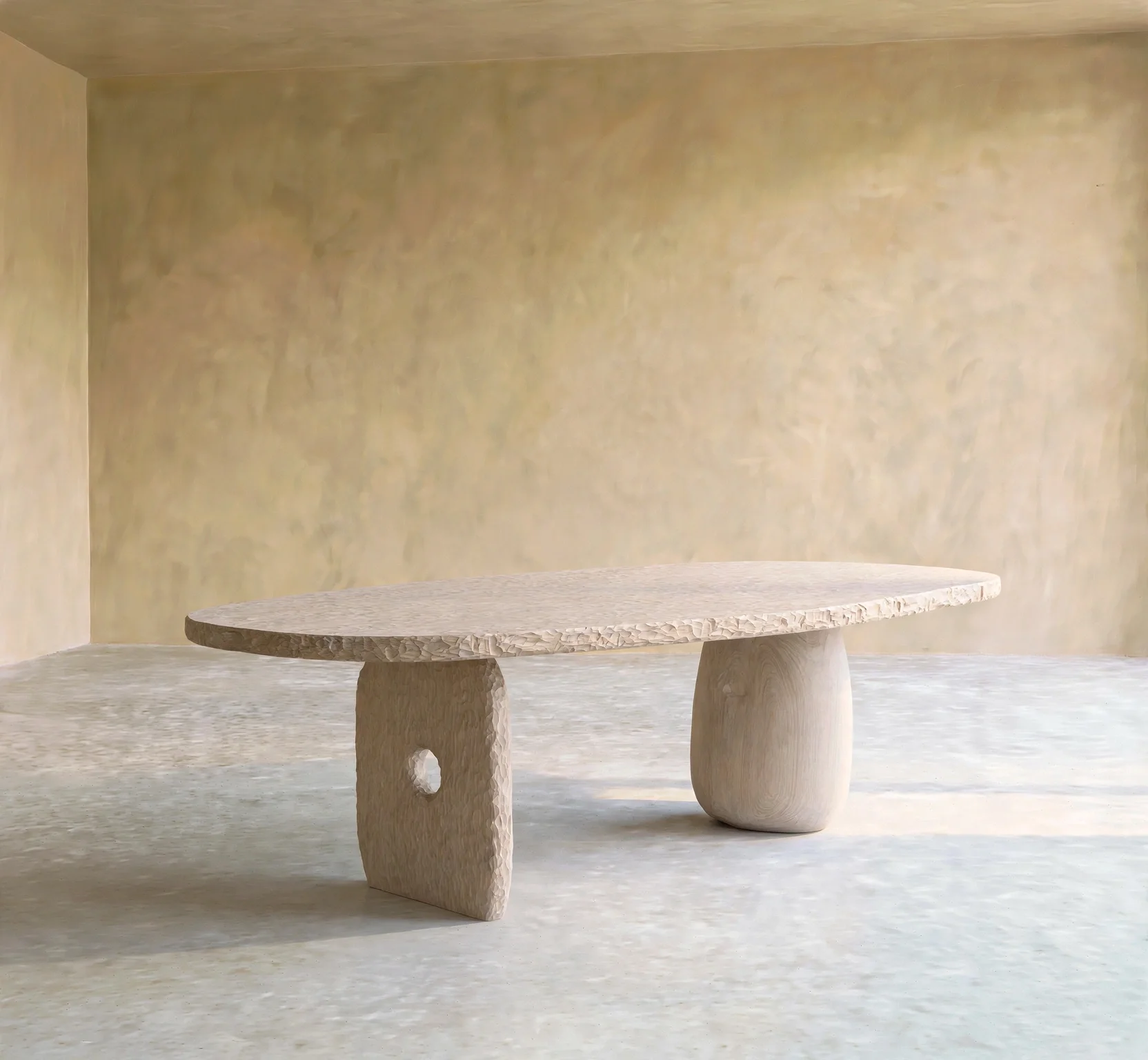 Bleached white oak