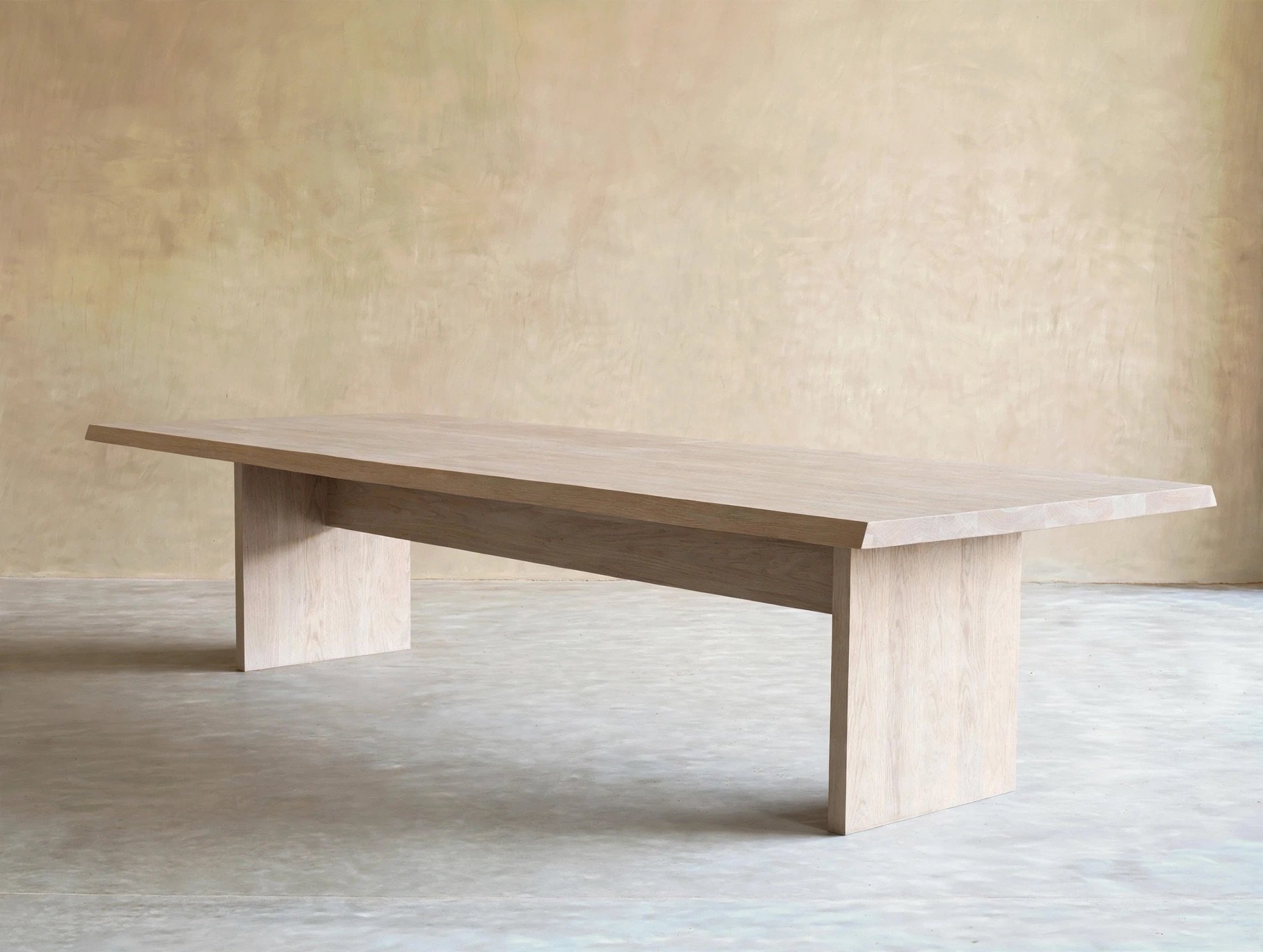 White oak bleached finish