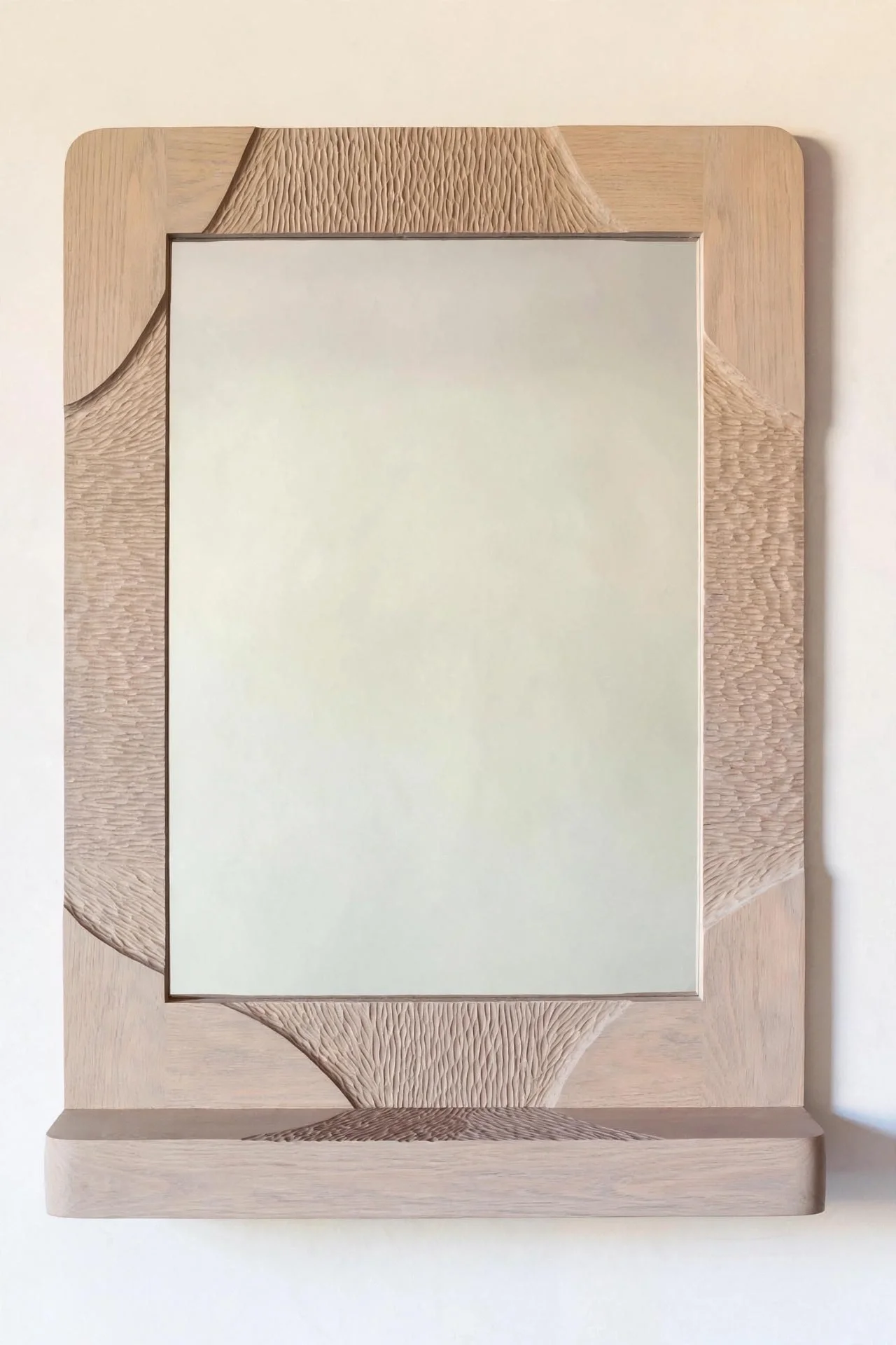 Bleached white oak with ledge option