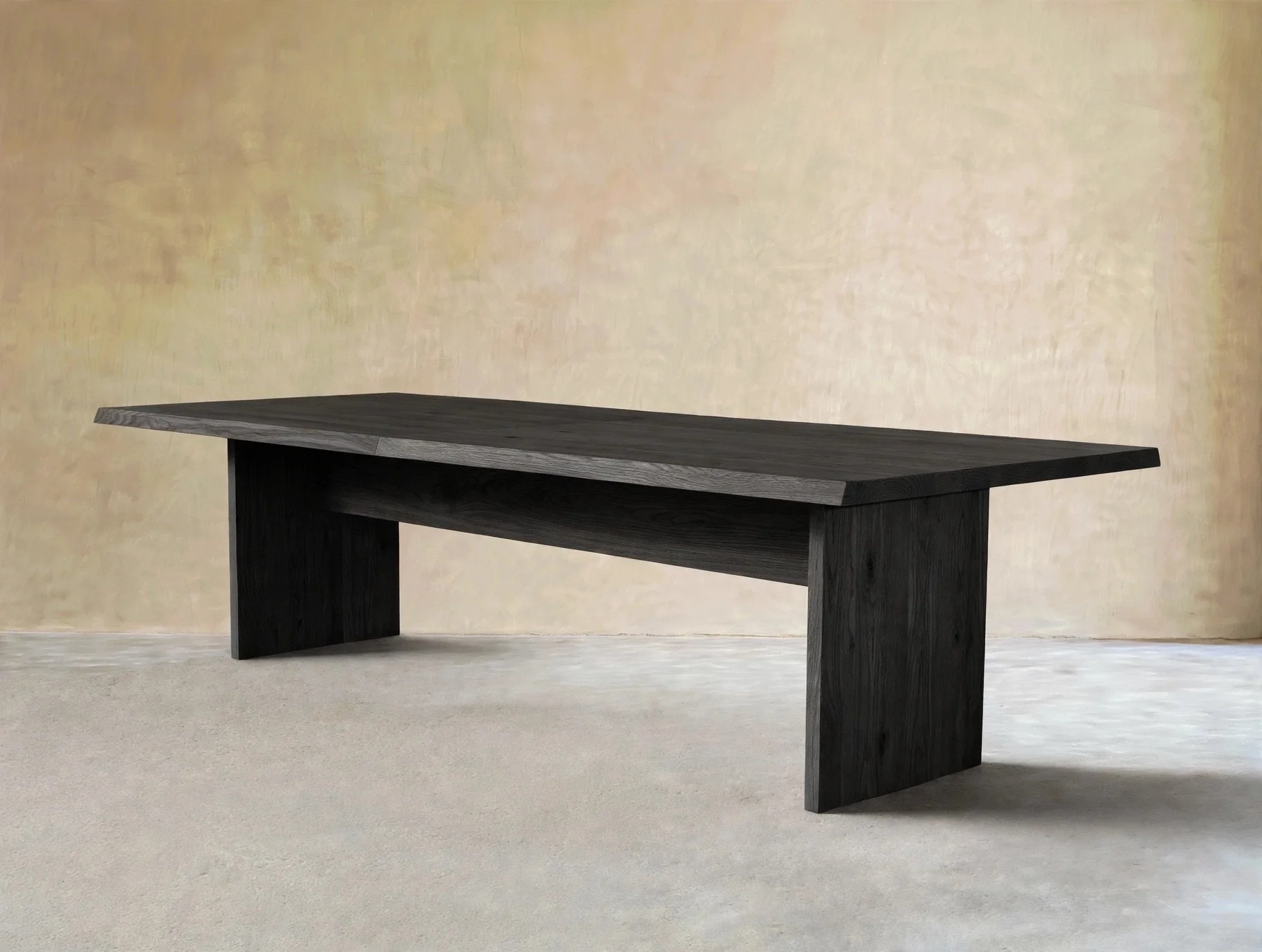 White oak ebonized finish