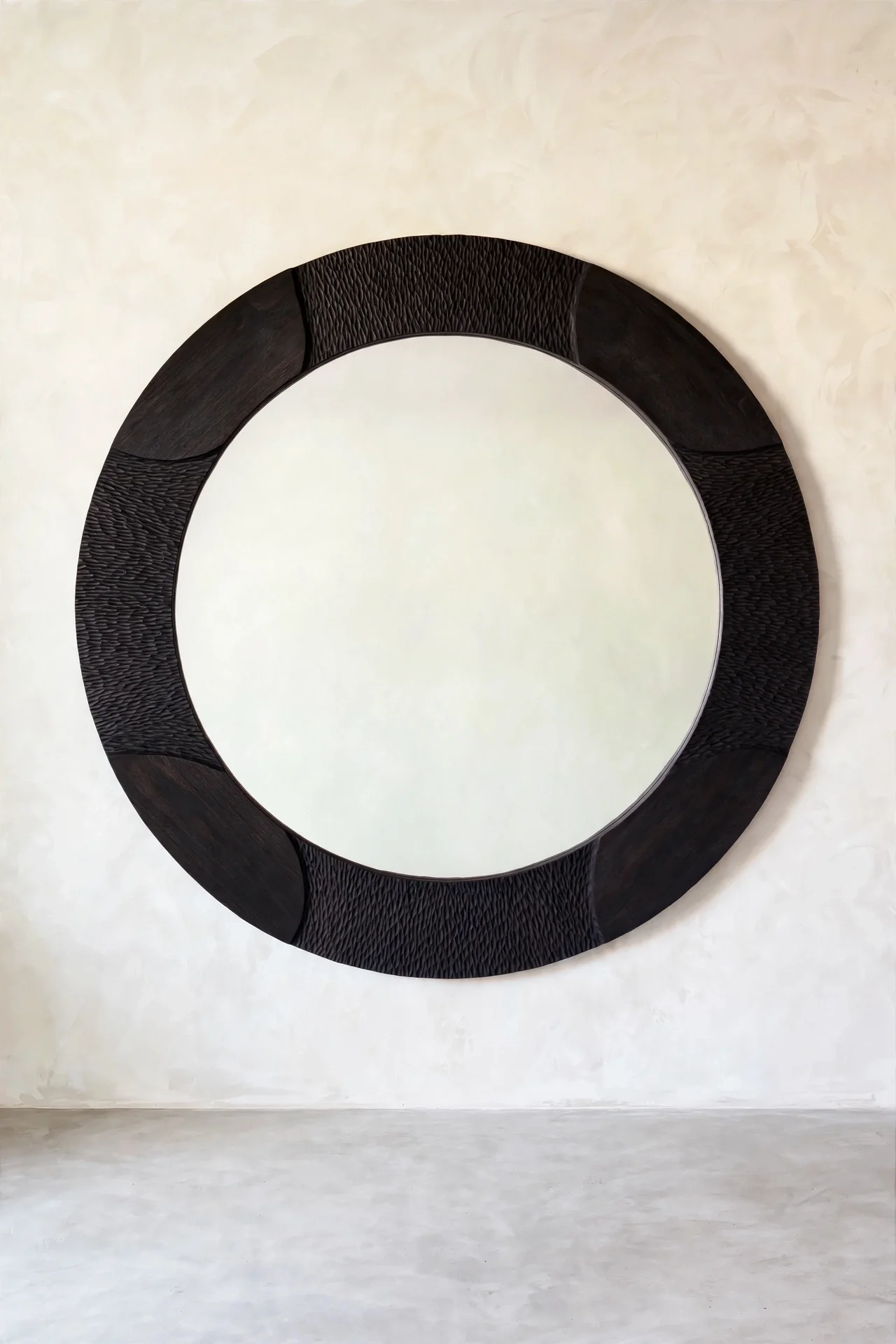 Ebonized oak finish