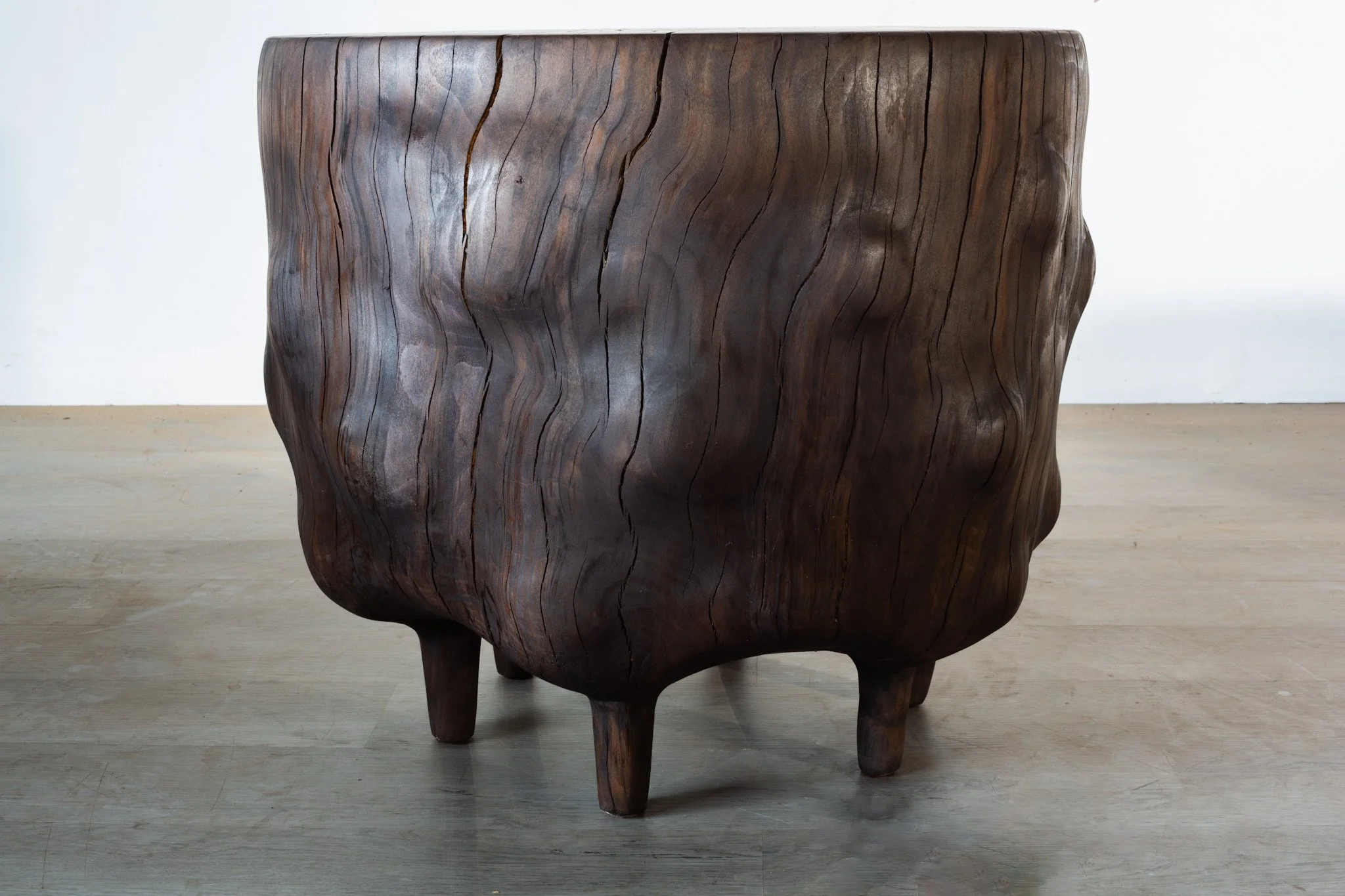 FUMED MAPLE SIDE TABLE 