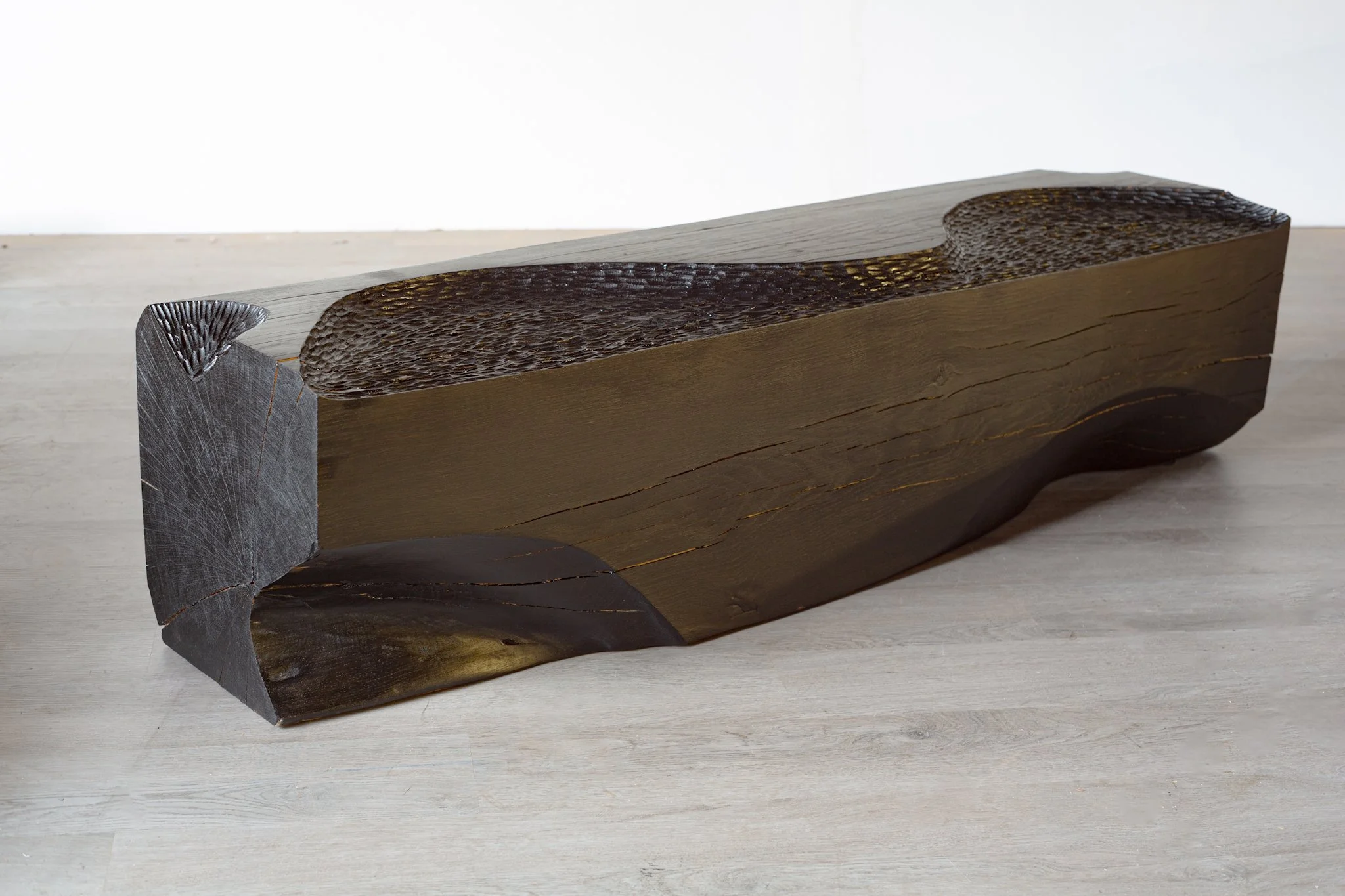 EBONIZED WHITE OAK BENCH (AVAILABLE)