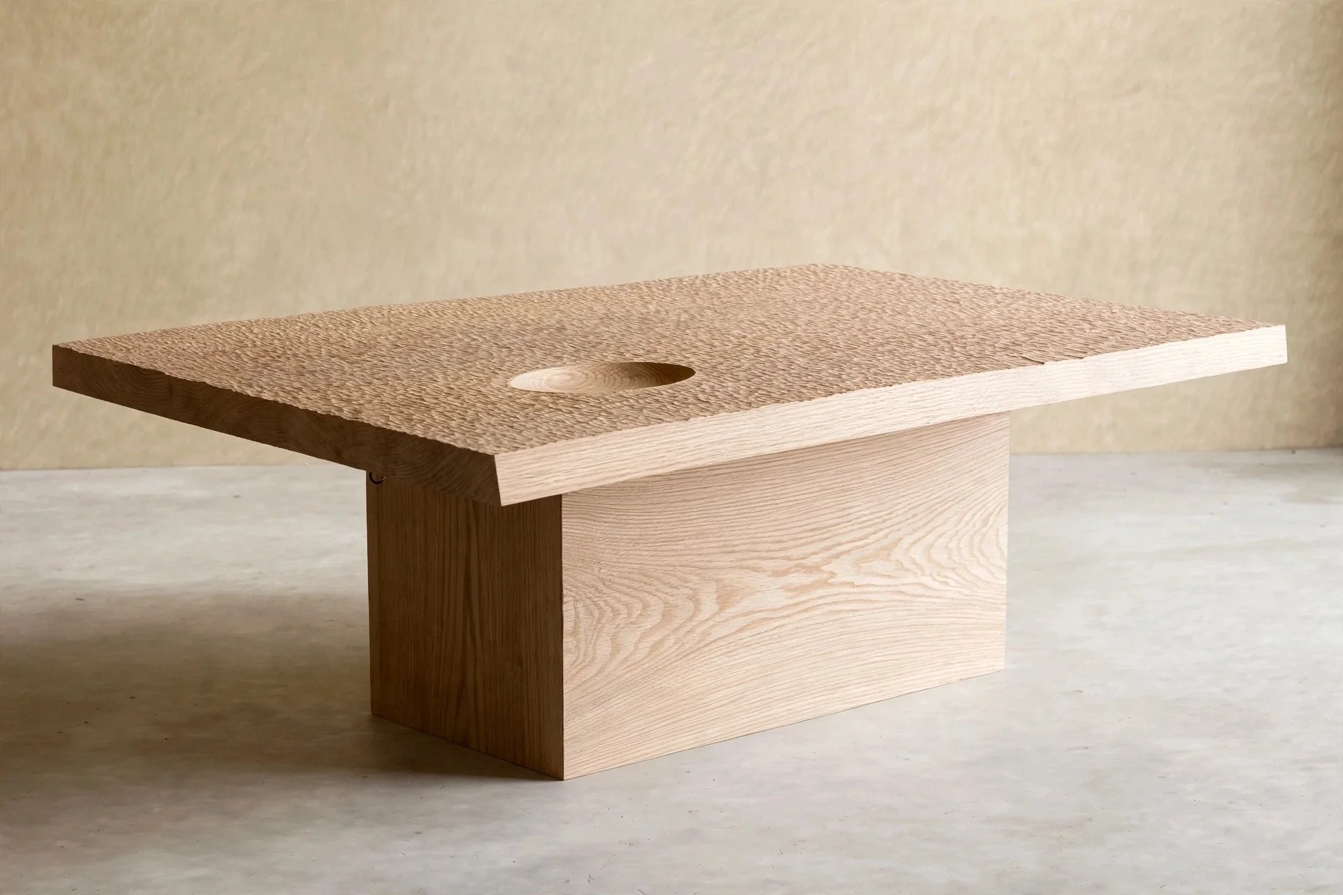 White oak natural finish