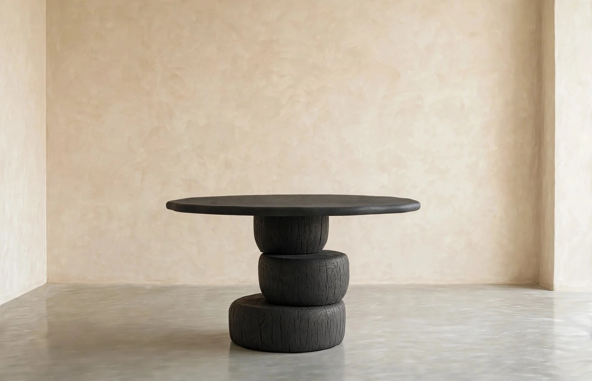 White oak ebonized finish