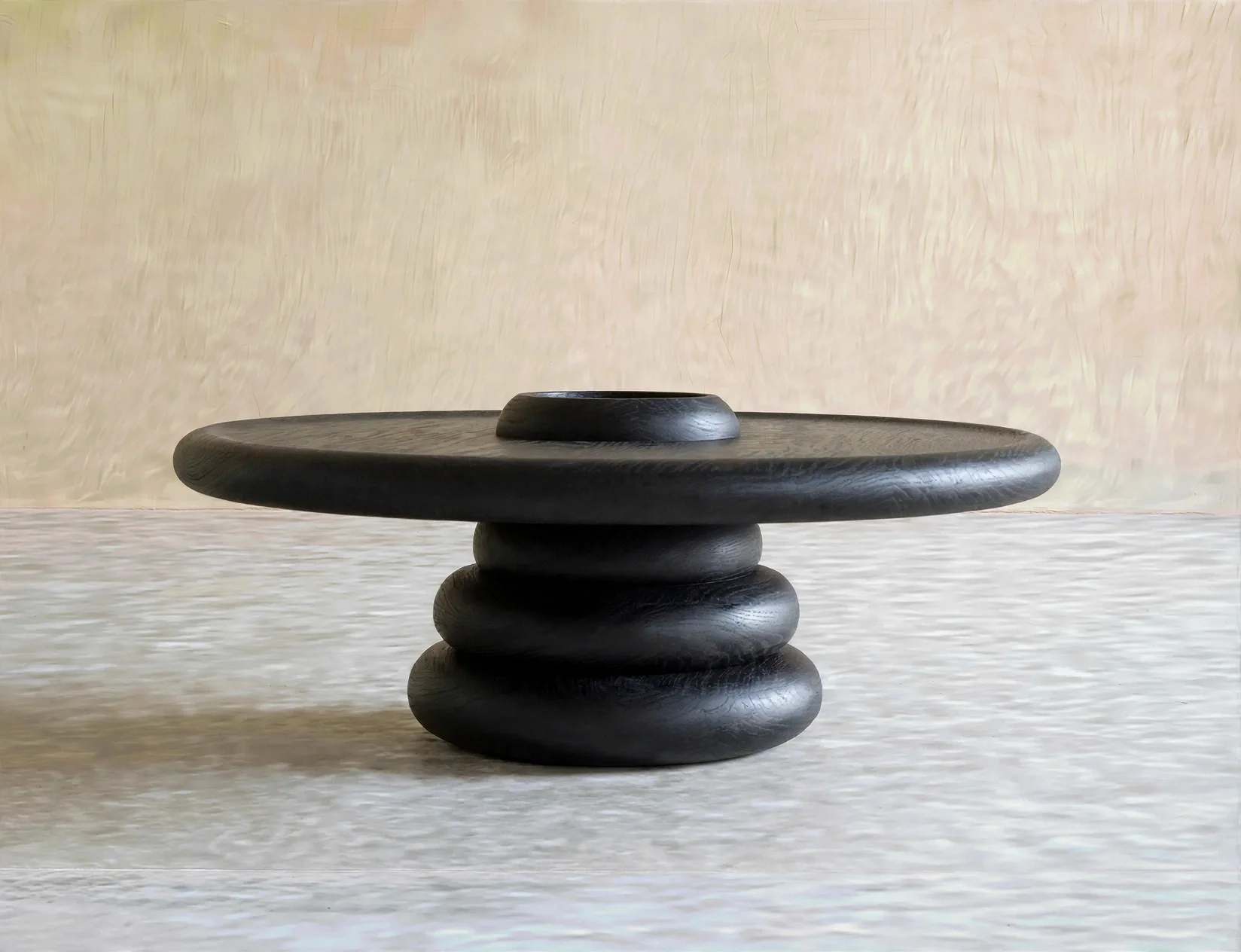 Ebonized white oak finish