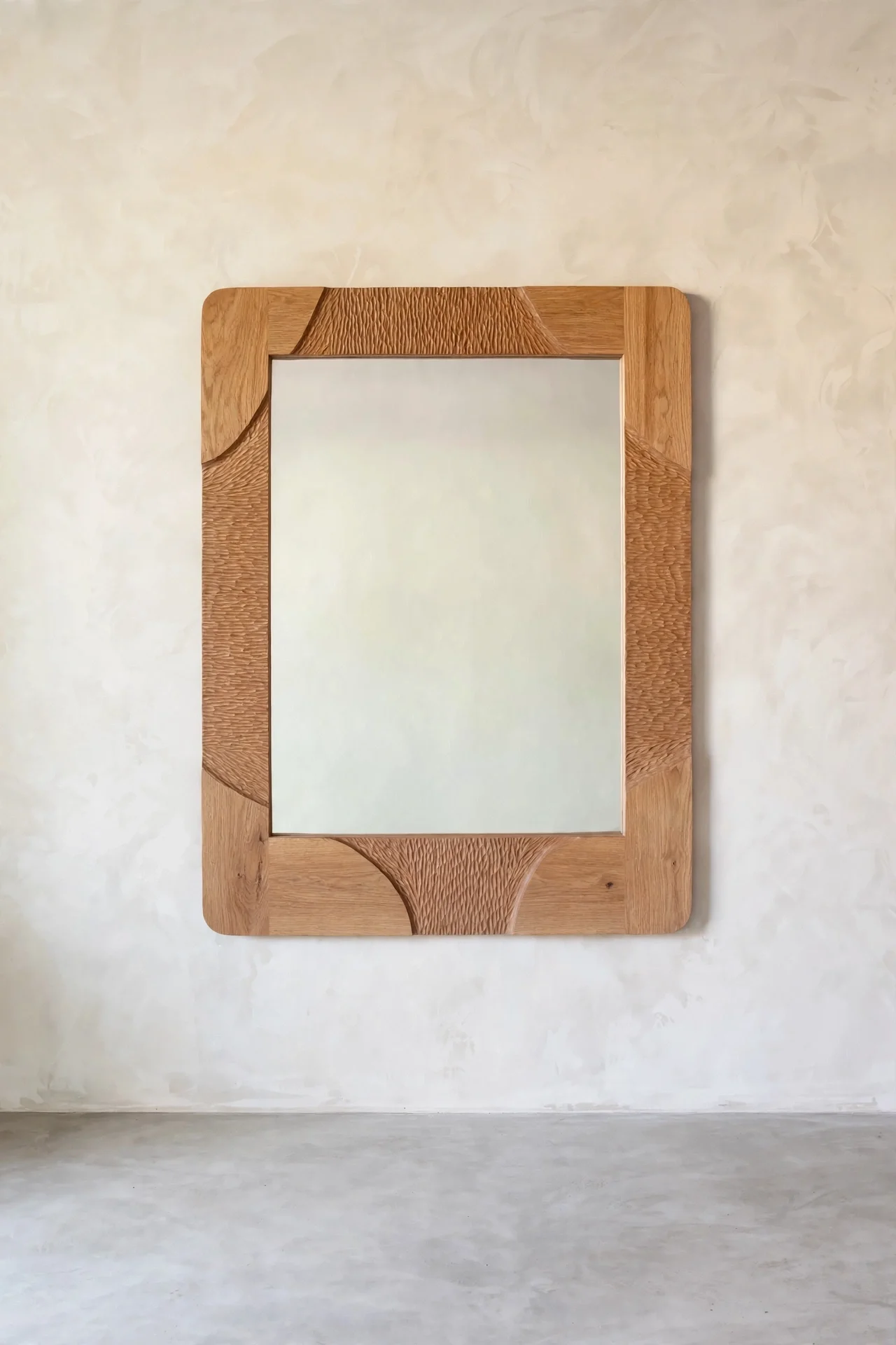 Natural white oak finish