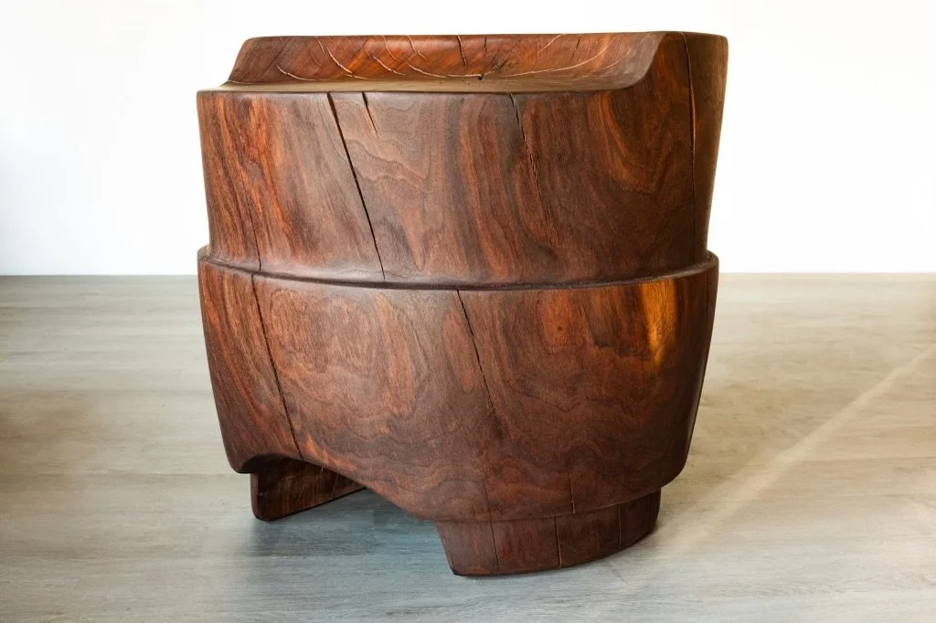 Black walnut carved chair No. 2