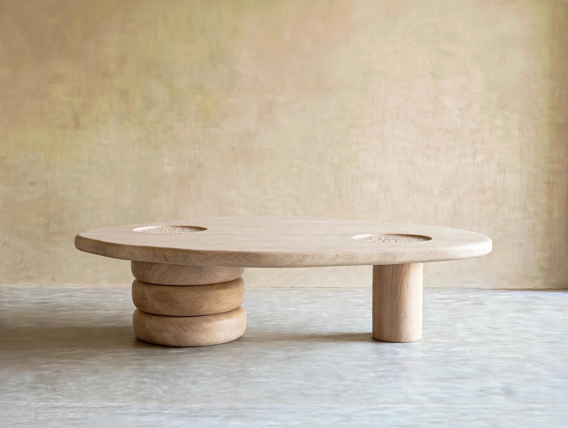 White oak bleached finish