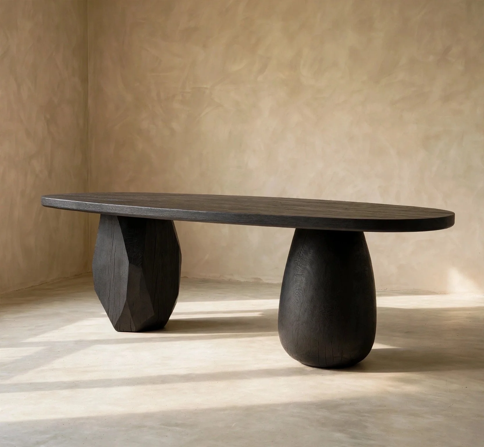 White oak ebonized