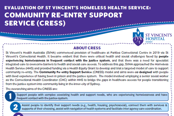 Evaluation of Community Re-Entry Support Service (CRESS)
