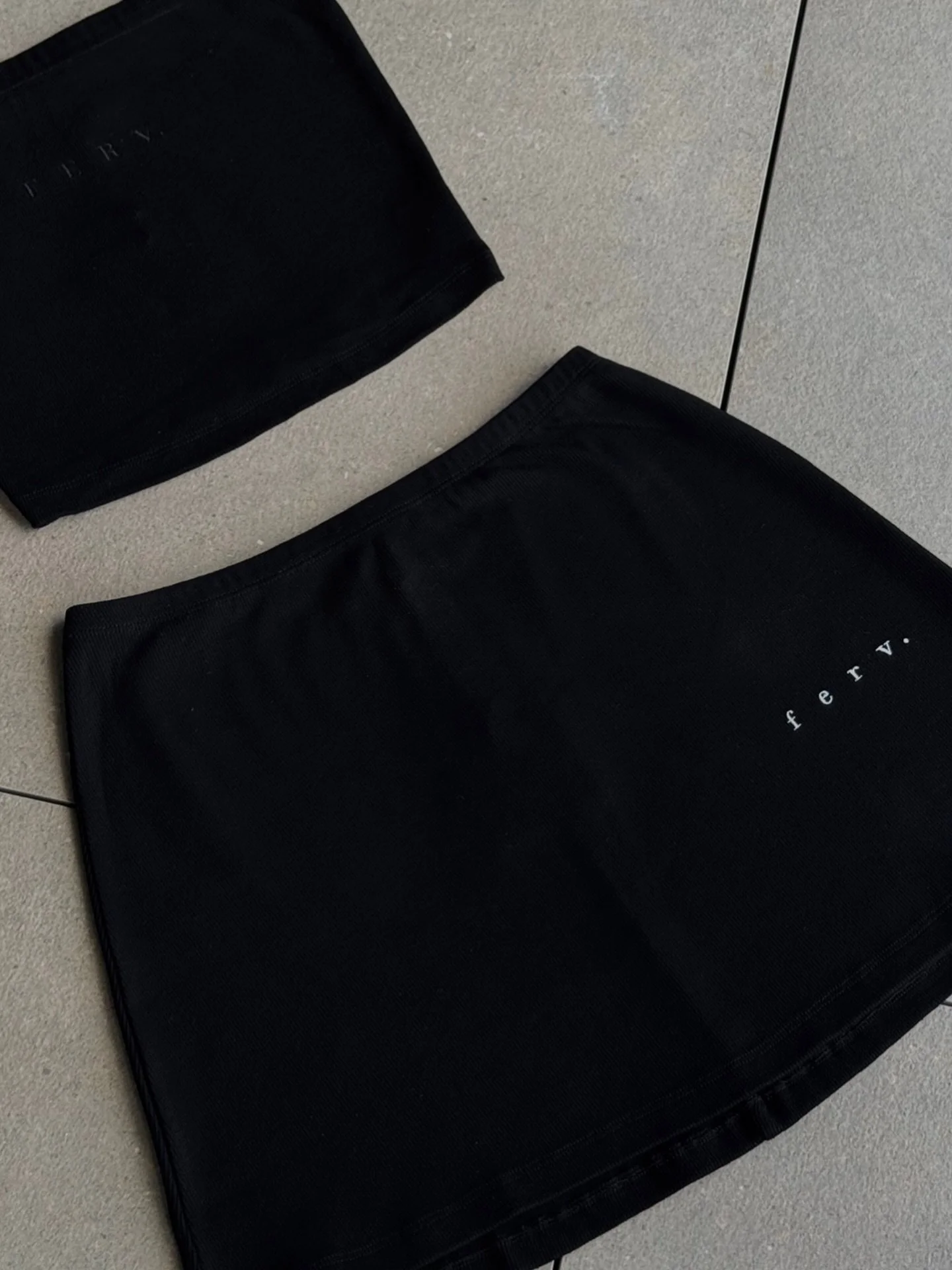 get summer ready in our 07. BANDEAU &amp; 17. MINI SKIRT 🌤️ online @ FERVBYJ.AU