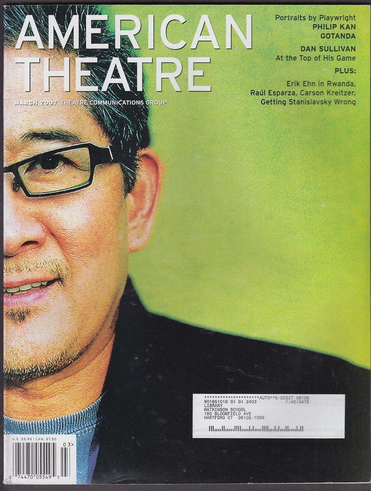 2007 Cover of the American Theater Mag