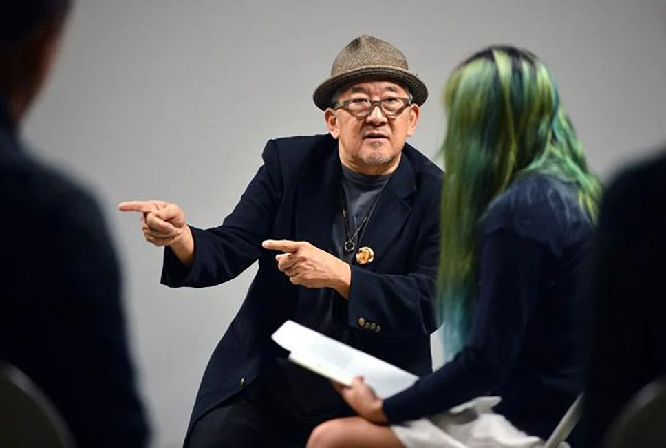 Philip Kan Gotanda, noted playwright and filmmaker, lectures to students in his Fundamentals of Playwriting class at UC Berkeley in Berkeley, Calif., on Tuesday, Sept. 2, 2014. (Kristopher Skinner/Bay Area News Group) 