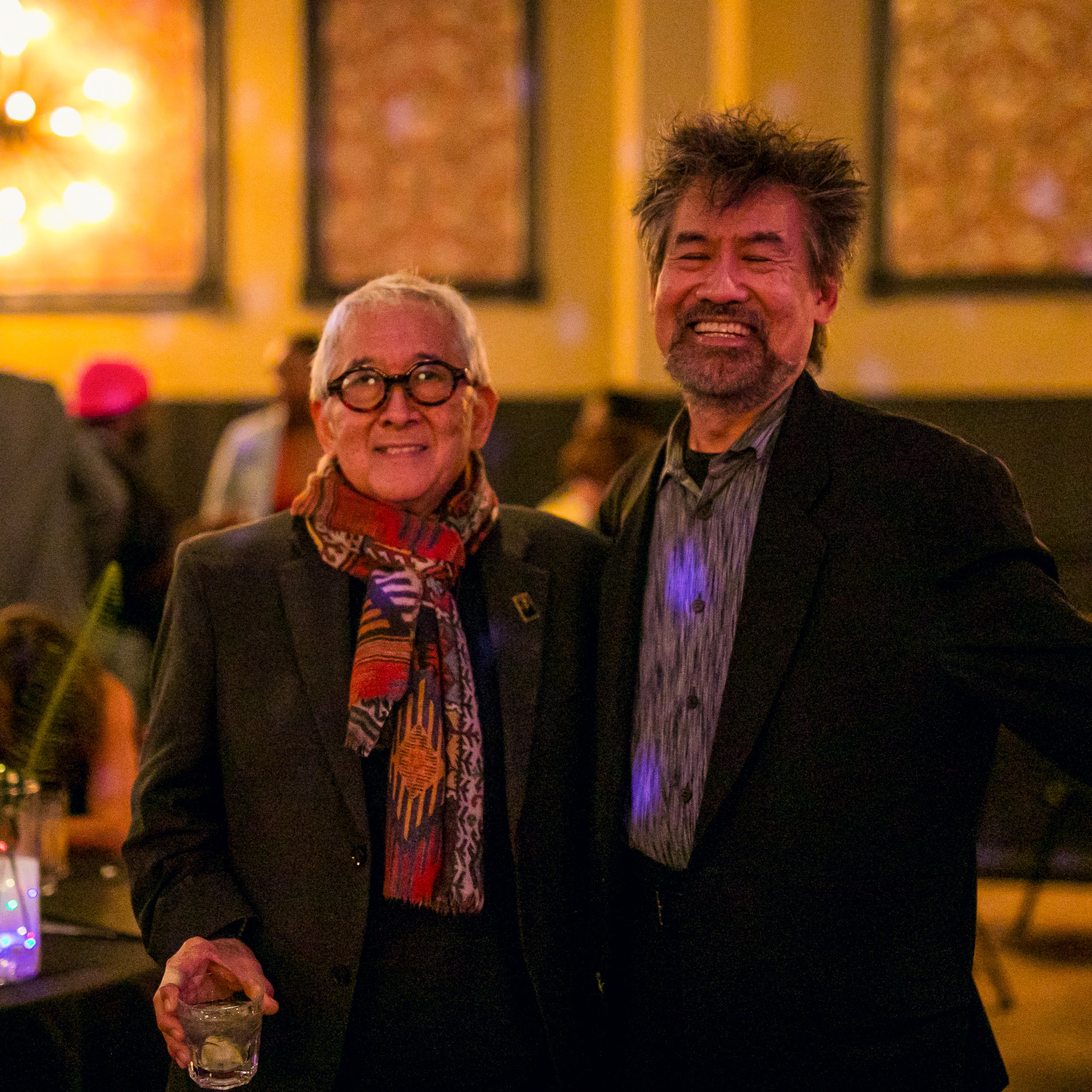 With David Henry Hwang at the Playwright Foundation.