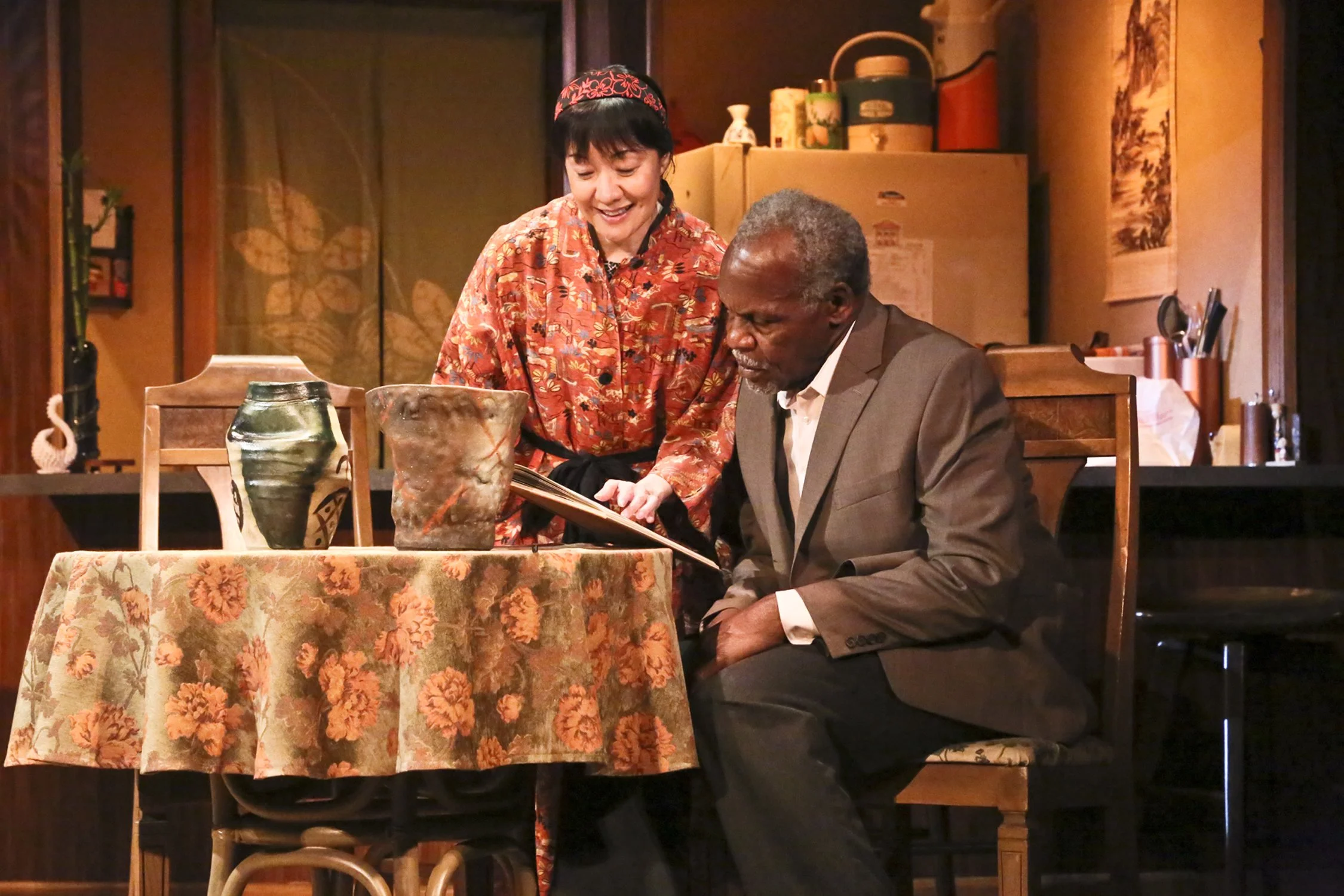 Danny Glover and June Angela star in The Robey Theatre Company and East West
Players’ production of Philip Kan Gotanda’s Yohen, directed by Ben Guillory. Photo by Michael Lamont.