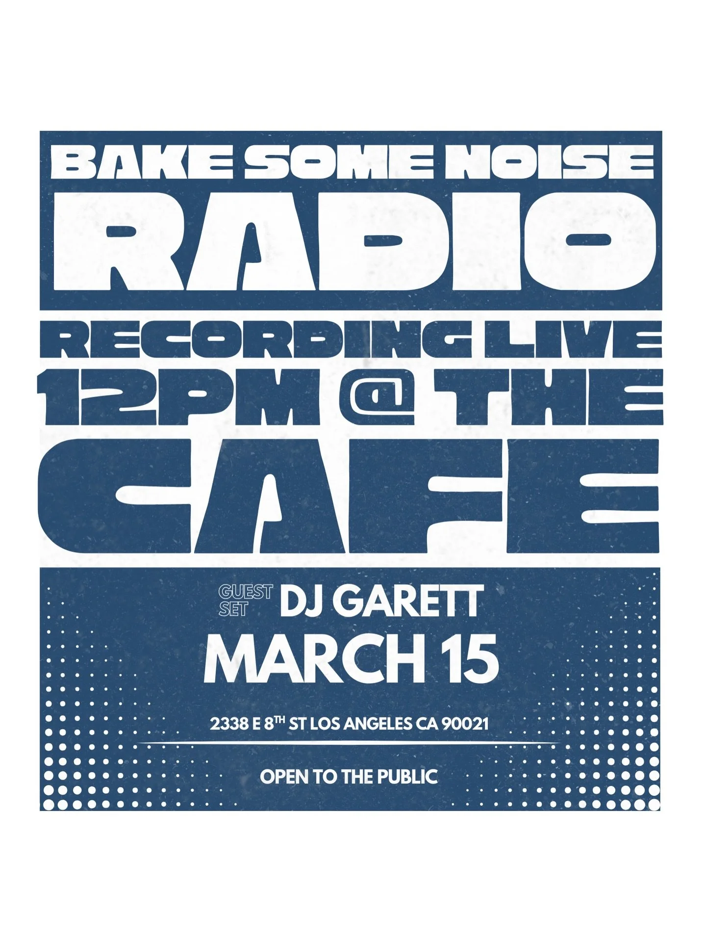 GOOD SOUND. WARM COOKIES. COLD MILK. BAKE SOME NOISE RADIO RECORDING LIVE THIS SUNDAY 12PM! GUEST SET: @dj_garett 🔊🔊🔊 #bakesomenoise