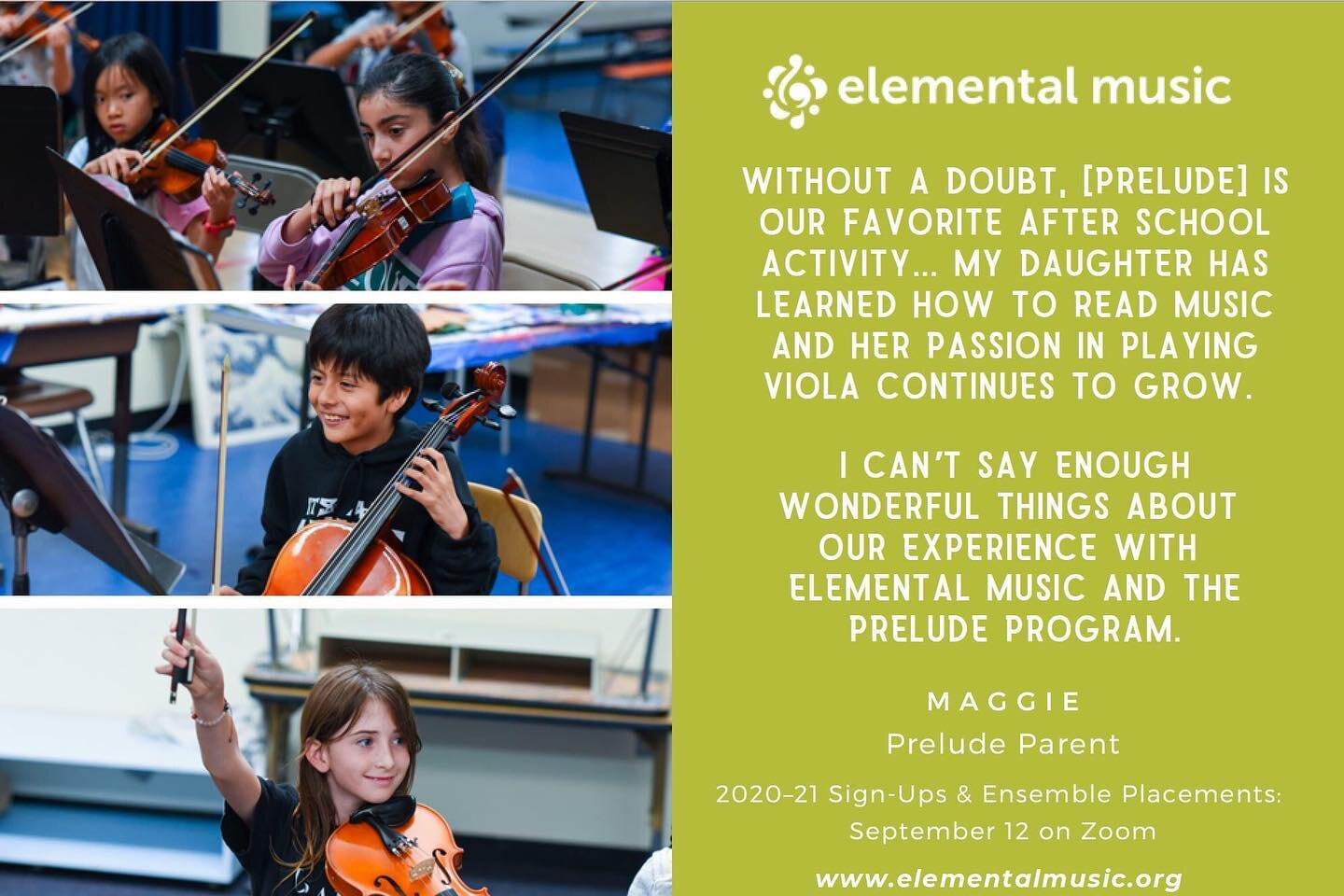 Our Prelude Program is led by Director Emily Call. In addition to performing as a violinist 🎶 with her string quartet around LA, Emily is also a Dream Strings coach for SMMUSD and a beginning violin teacher for the Crossroads School! 
.
🎻 Prelude i