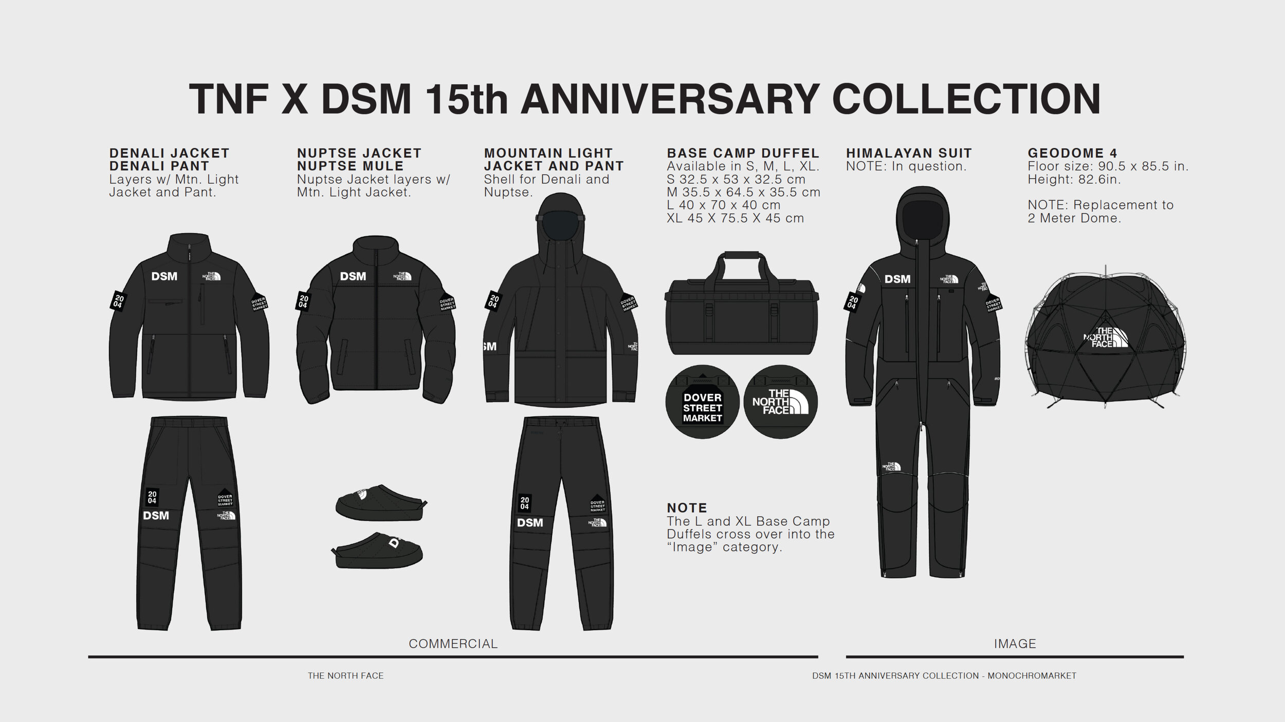 Monochro Market The North Face Dsm M