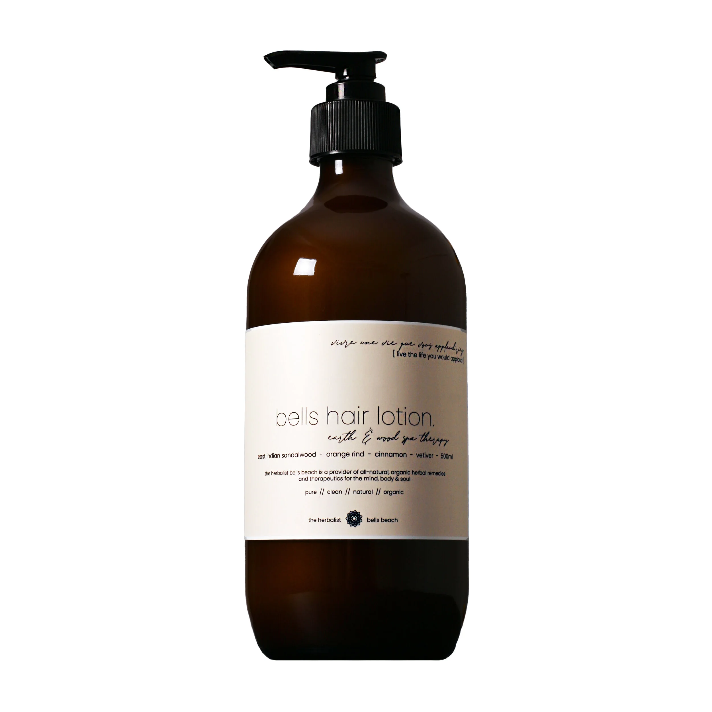 bells nourishing orange rind & cinnamon leaf - earth & wood hair lotion/daily conditioner