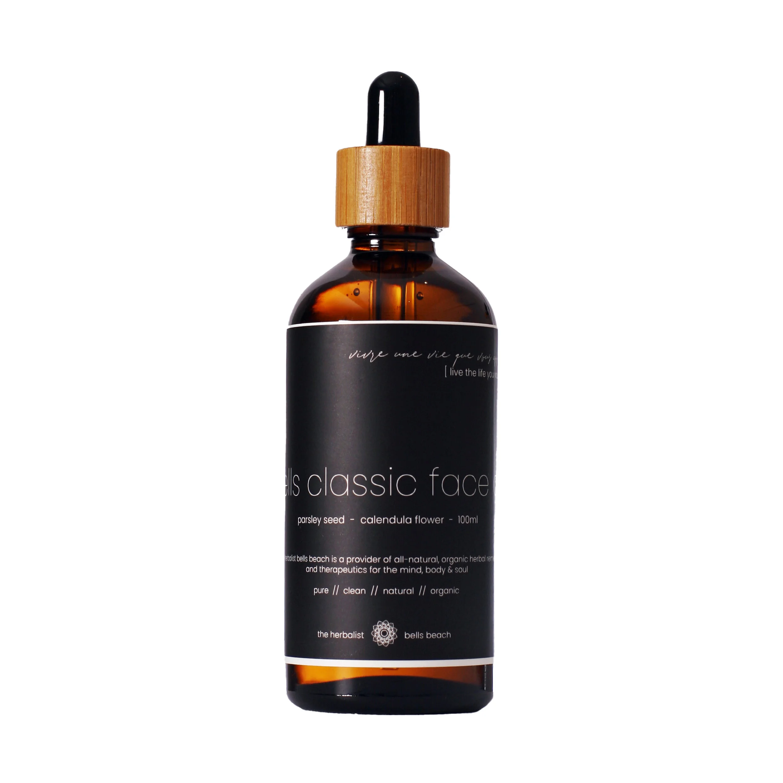 bells classic parsley seed & calendula flower soothing face oil