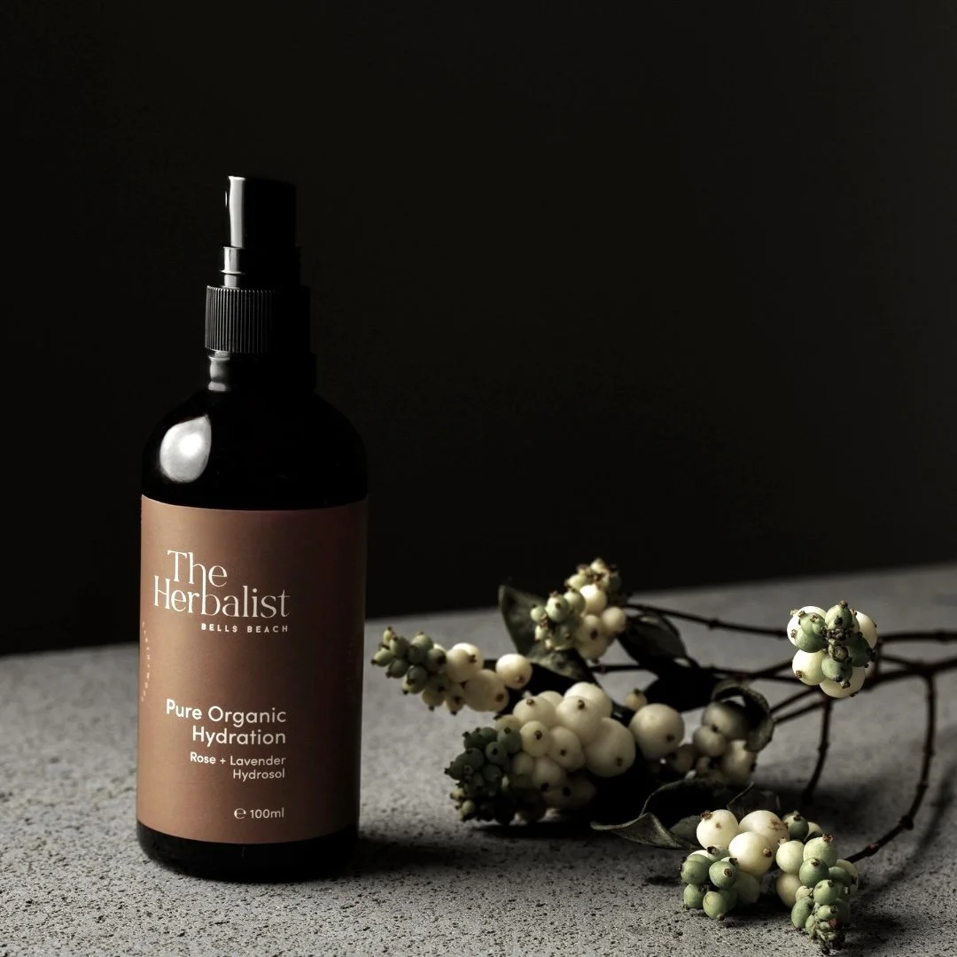 Certified Organic Rose & Lavender Hydrosol (100 mL)