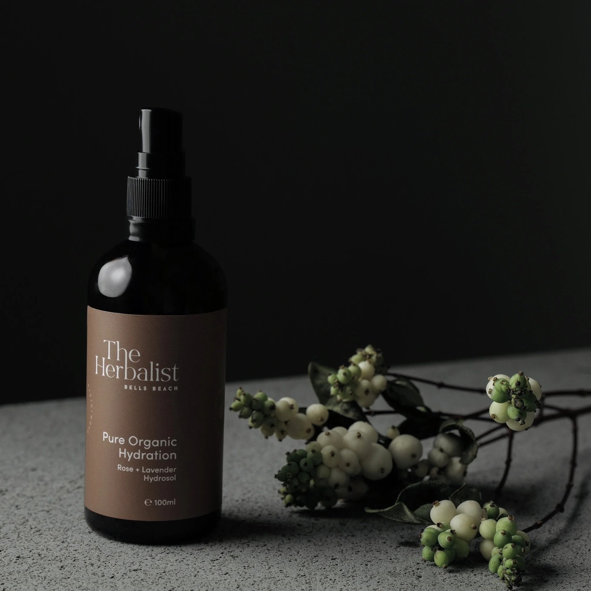 Certified Organic Rose & Lavender Hydrosol (100 mL)
