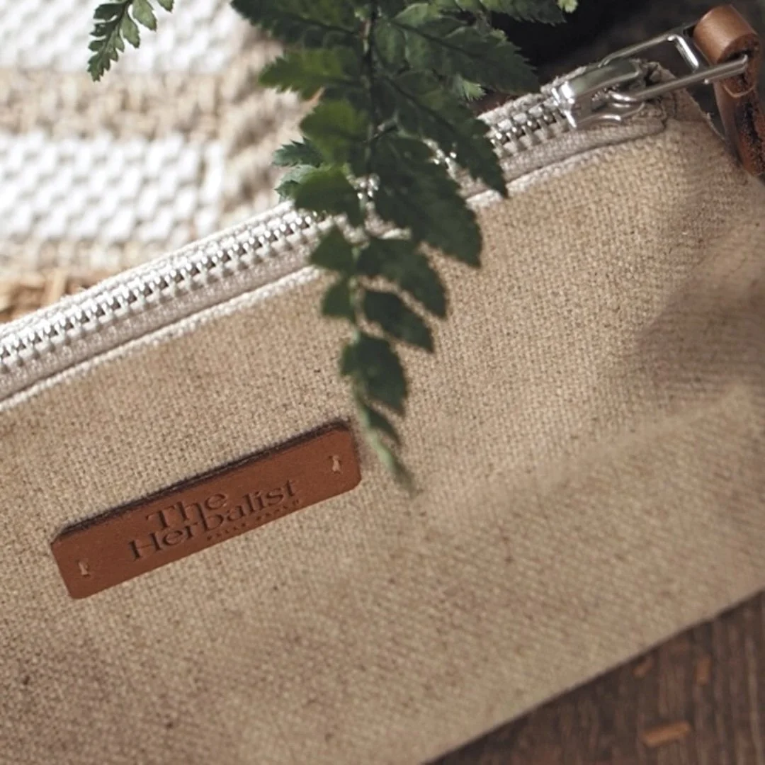 Linen Cosmetic Bag