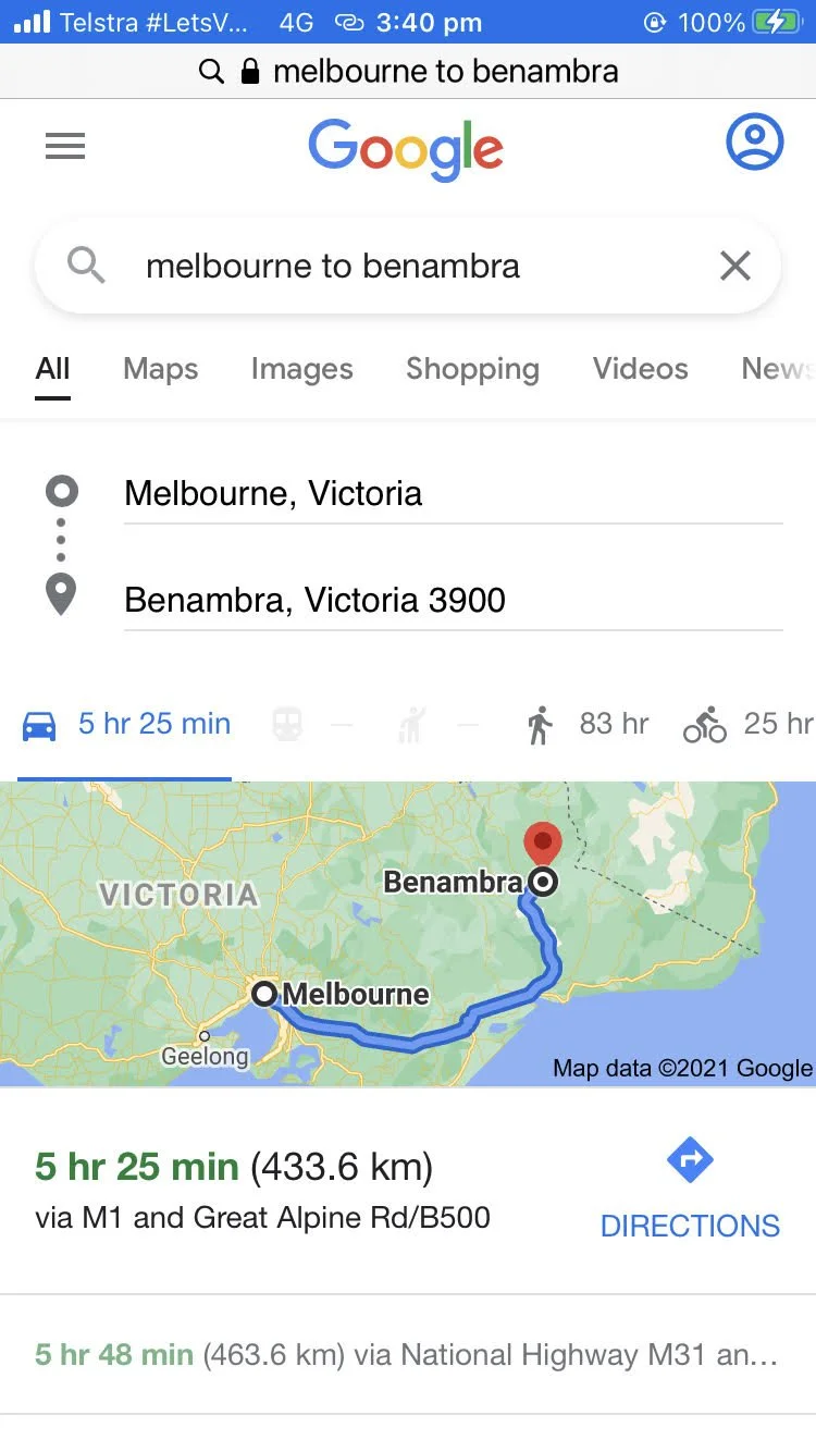 94,725 Benambra Towards Omeo — Bush Blocks and Buildings